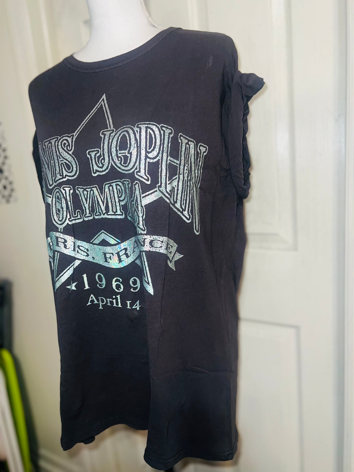 Janis Joplin Oversized Distressed Tee