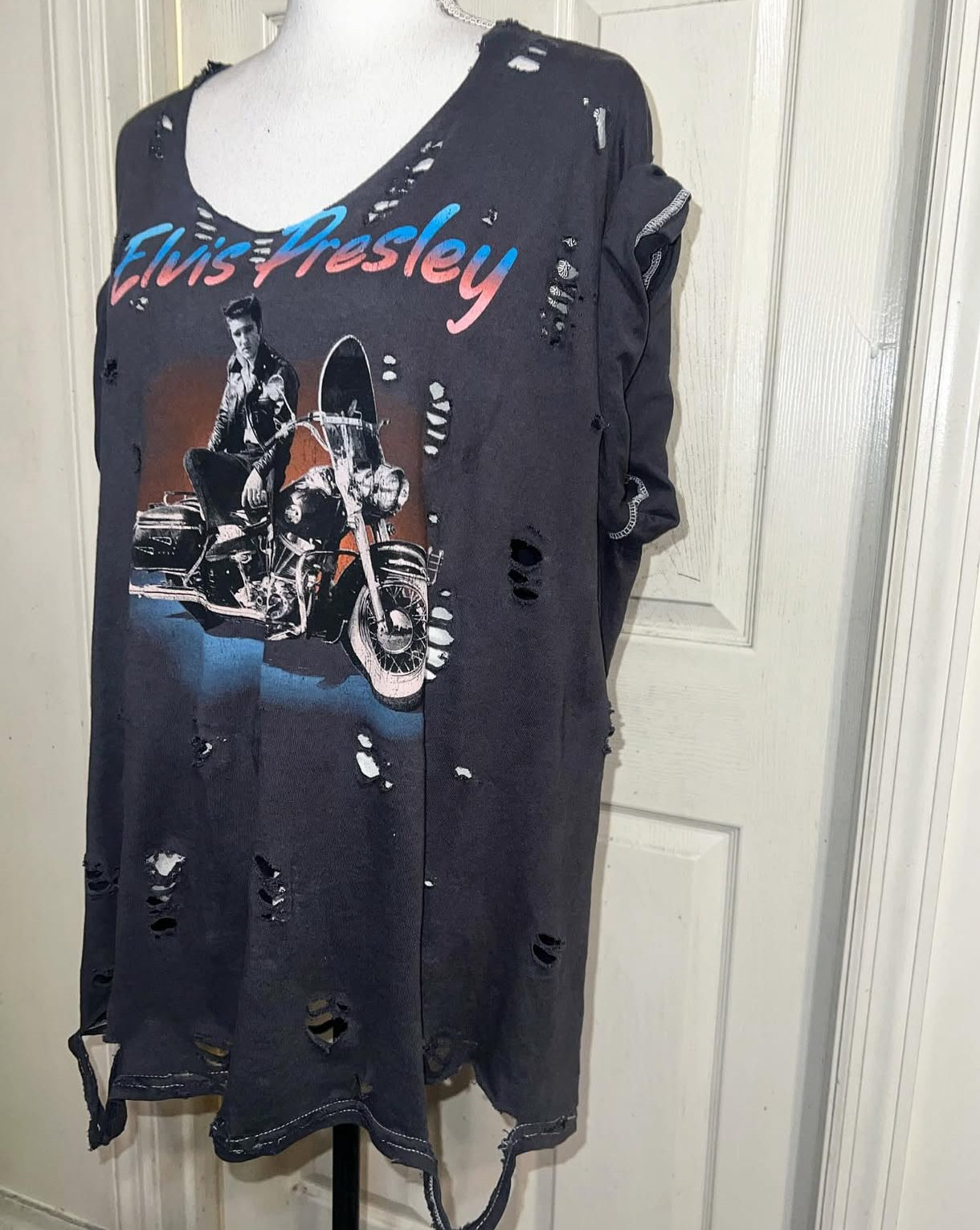 Elvis Oversized Distressed Tee
