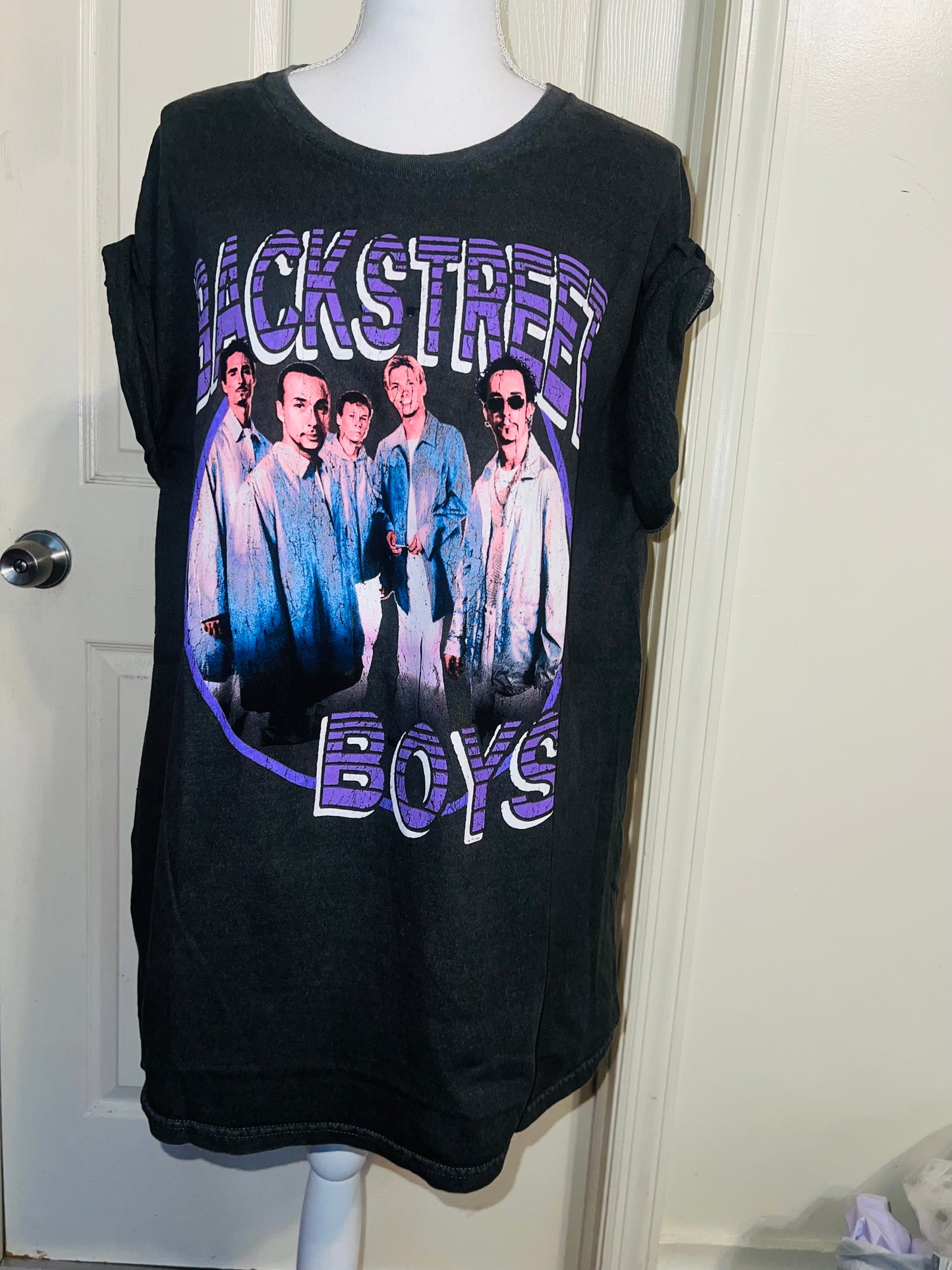 Backstreet Boys Oversized Distressed Tee
