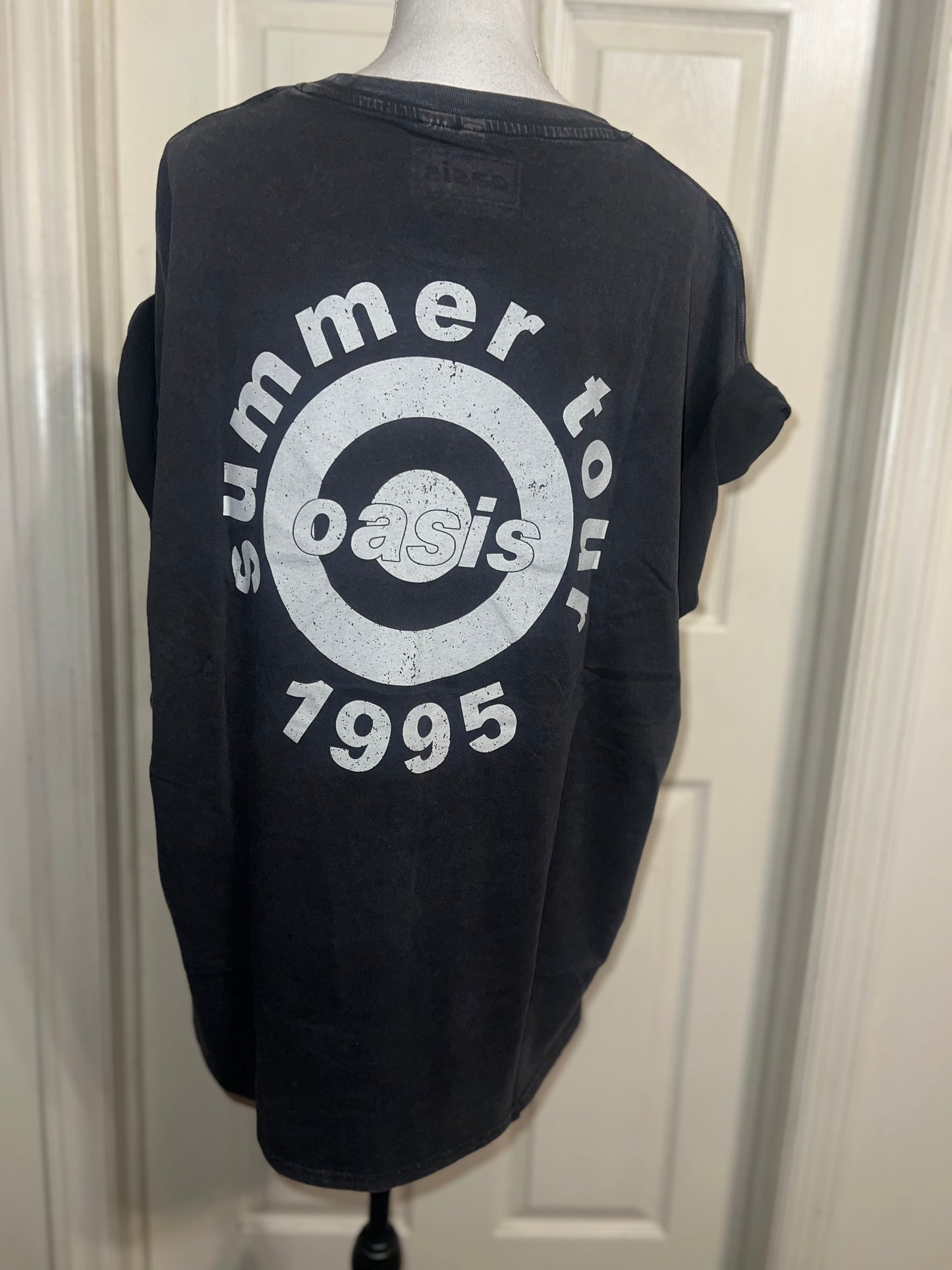 Oasis Double Sided Oversized Distressed Tee