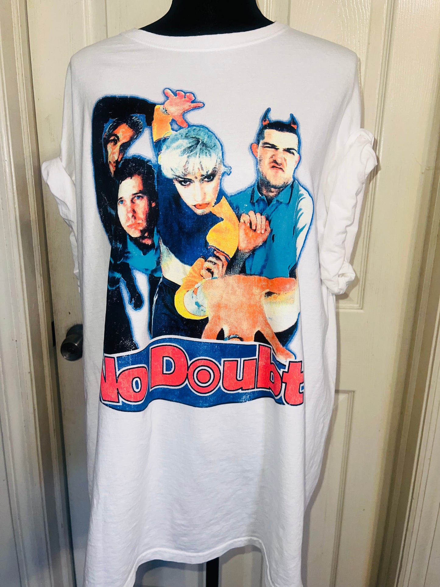No Doubt Oversized Distressed Tee