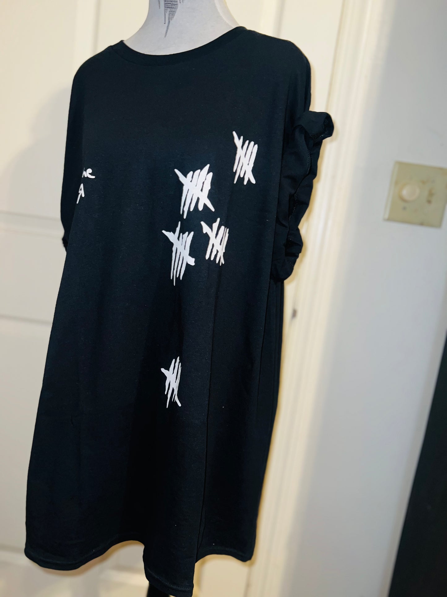 Korn Double Sided Oversized Distressed Tee