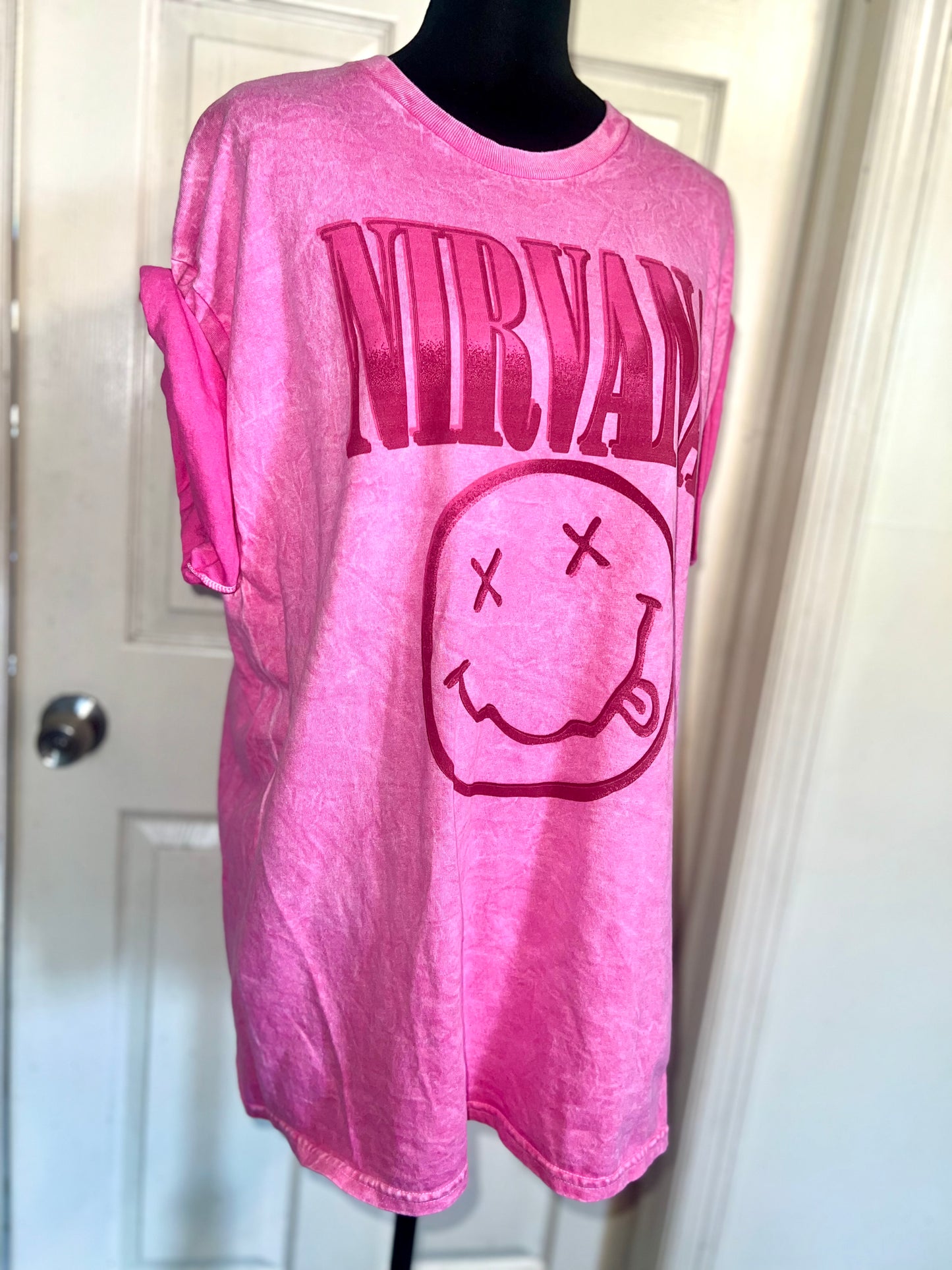 Nirvana Oversized Distressed Tee