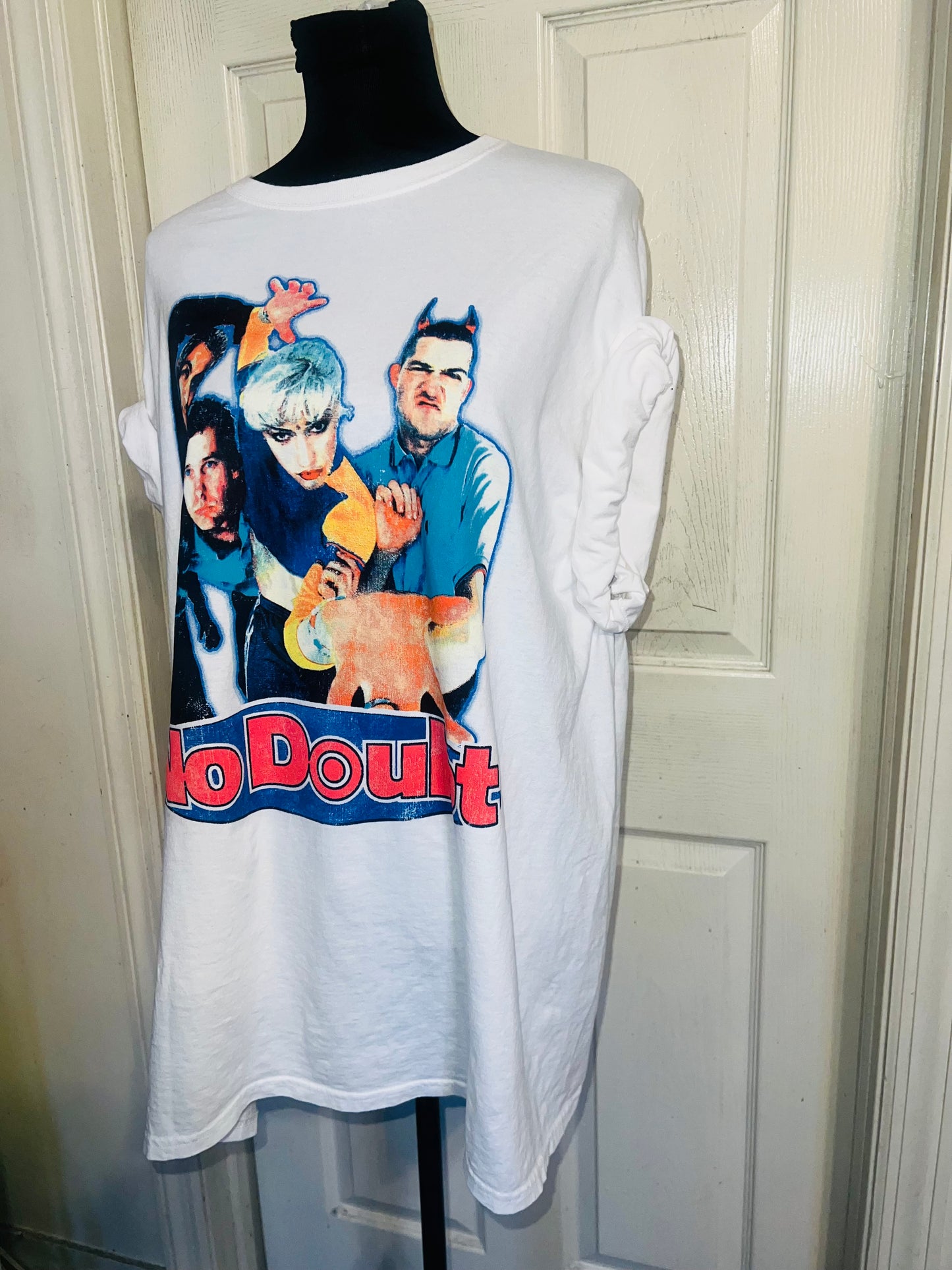 No Doubt Oversized Distressed Tee