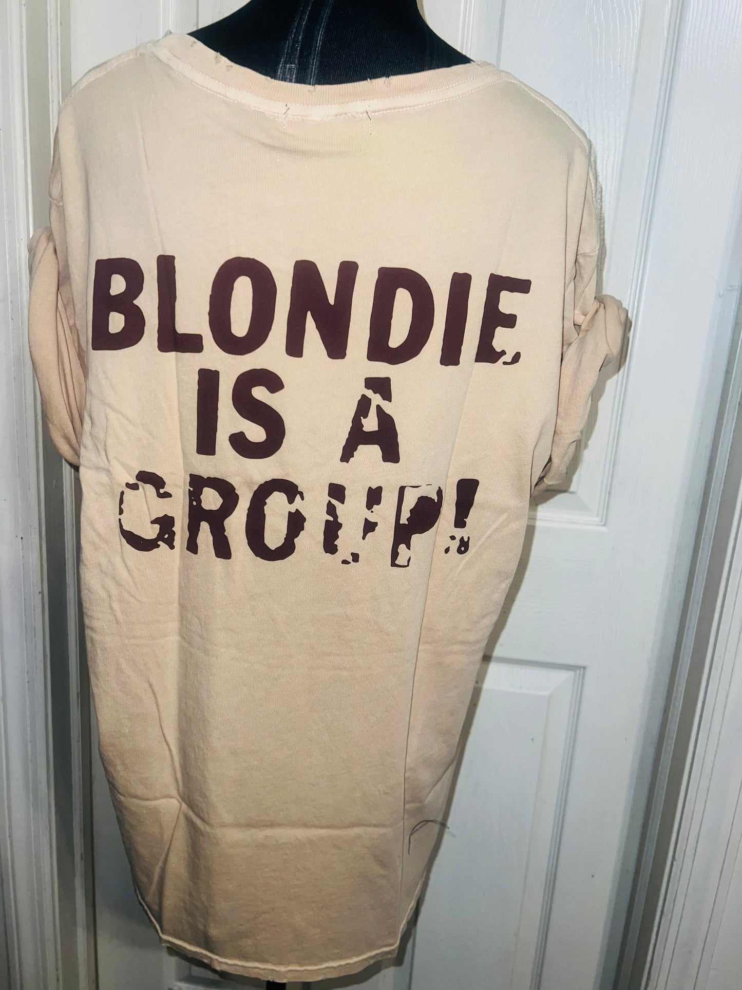 Blondie Double Sided Oversized Distressed Tee