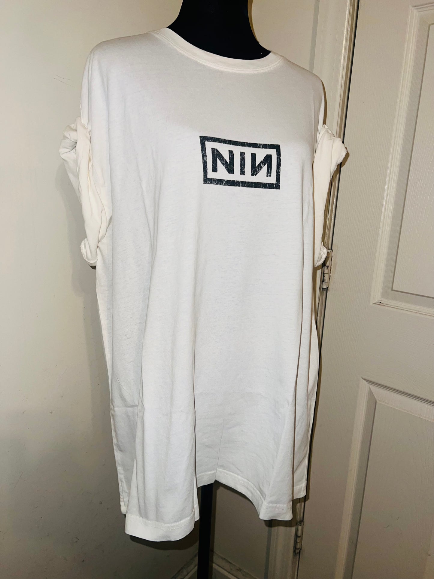 Nine Inch Nails Double Sided Oversized Distressed Tee
