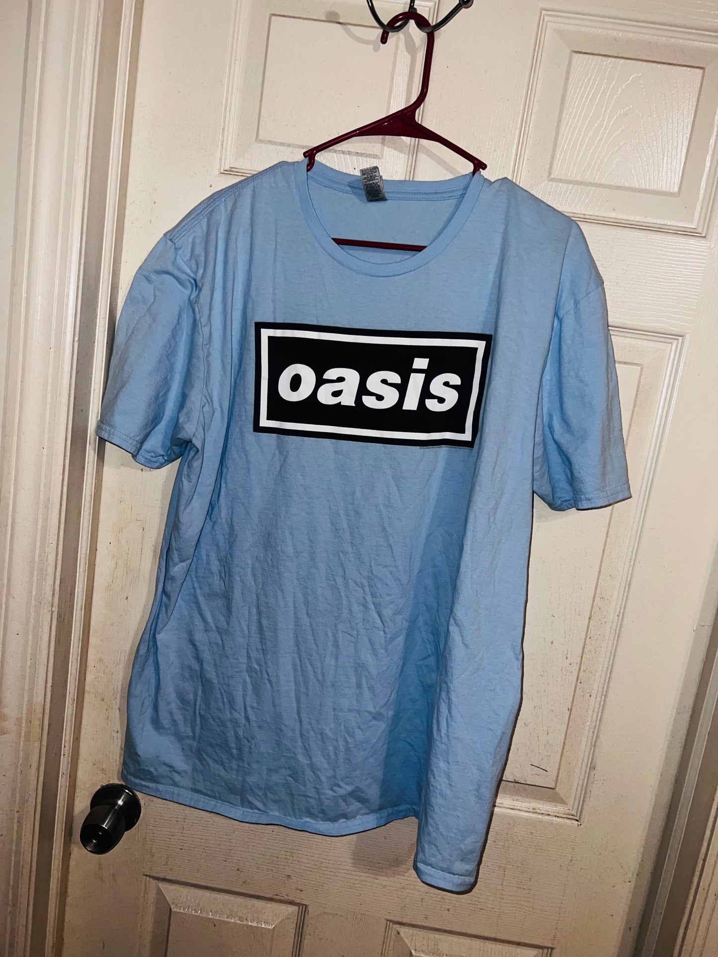 Oasis Vintage Oversized Distressed Tee