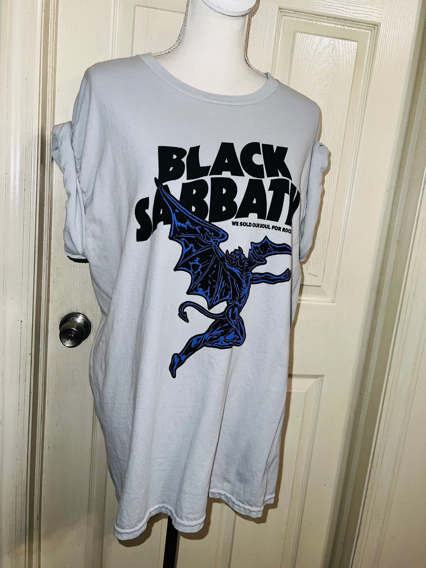 Black Sabbath Oversized Distressed Tee