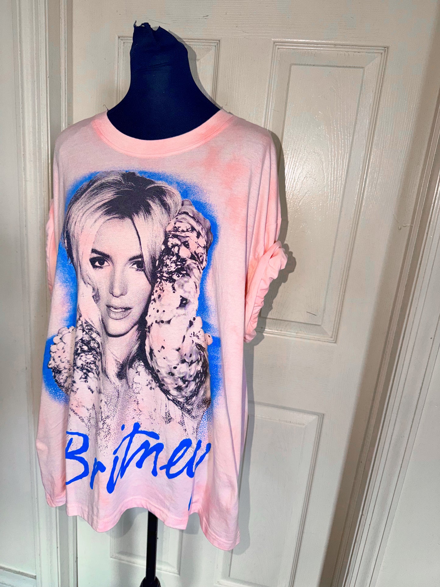 Britney Spears Oversized Distressed Tee