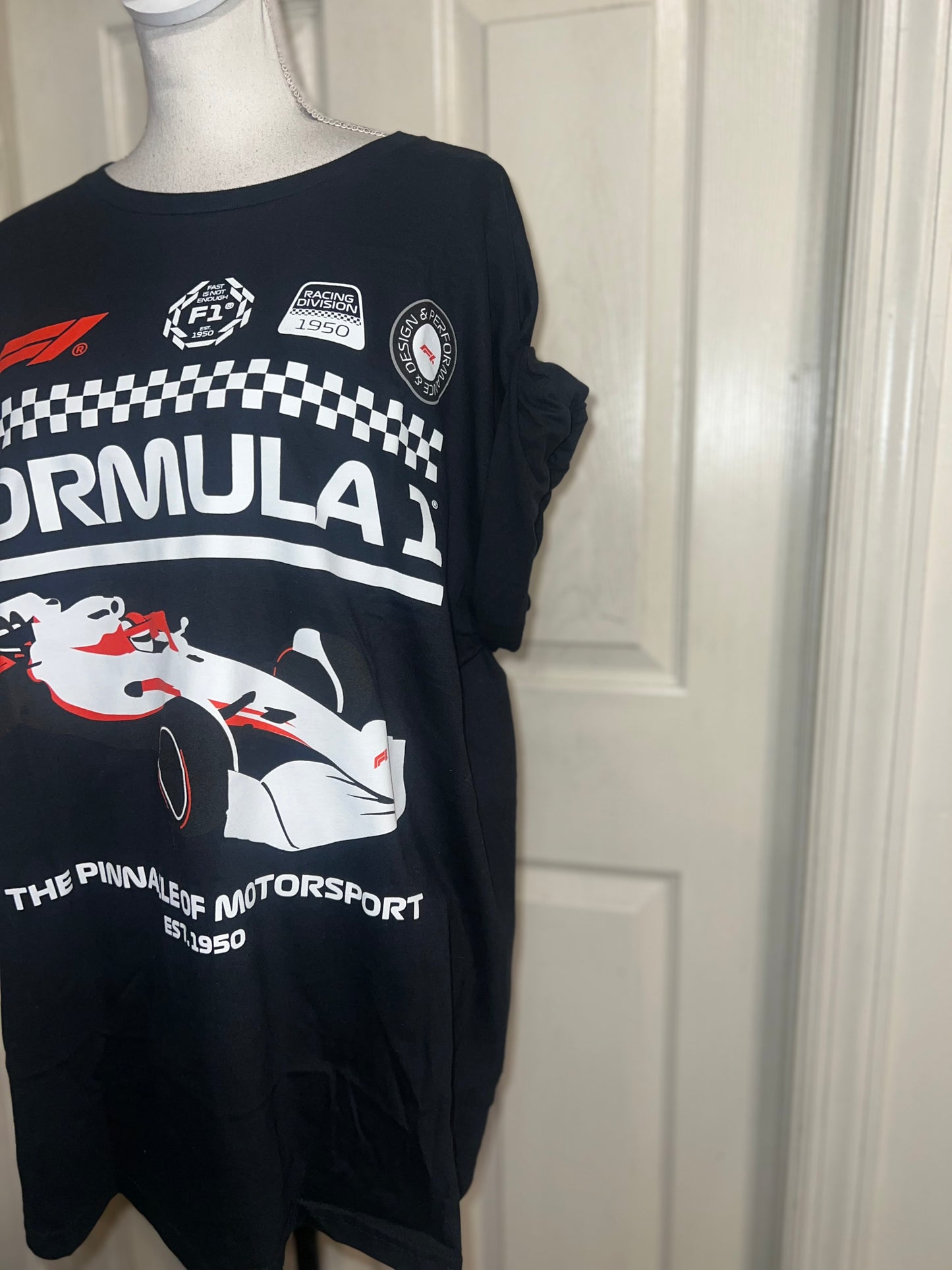 Formula 1 Oversized Distressed Tee