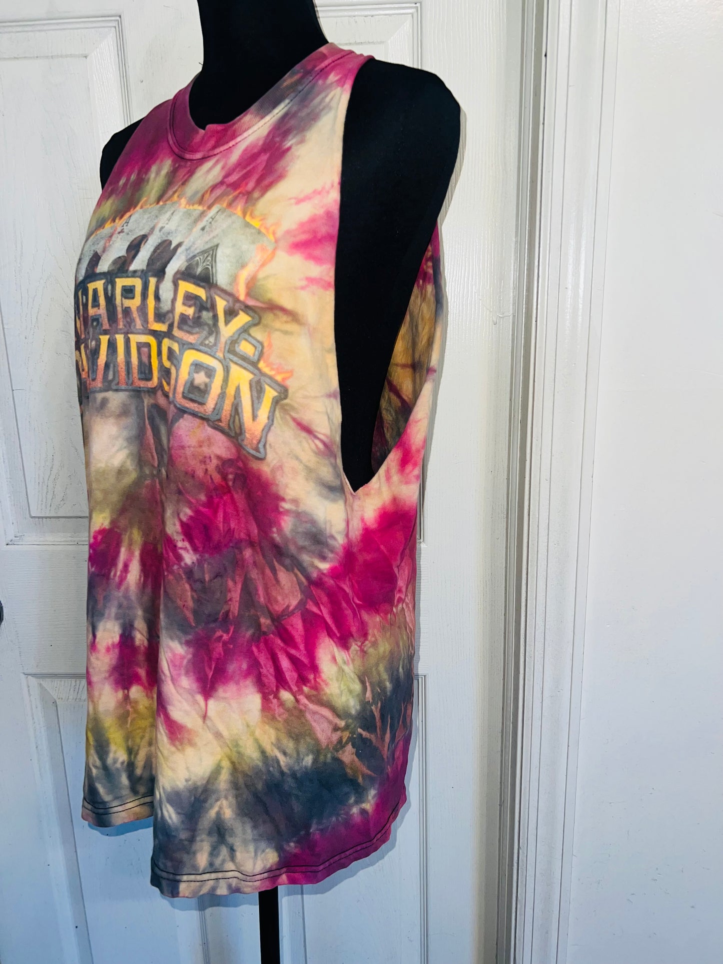 Harley Davidson Double Sided Oversized Distressed Tank