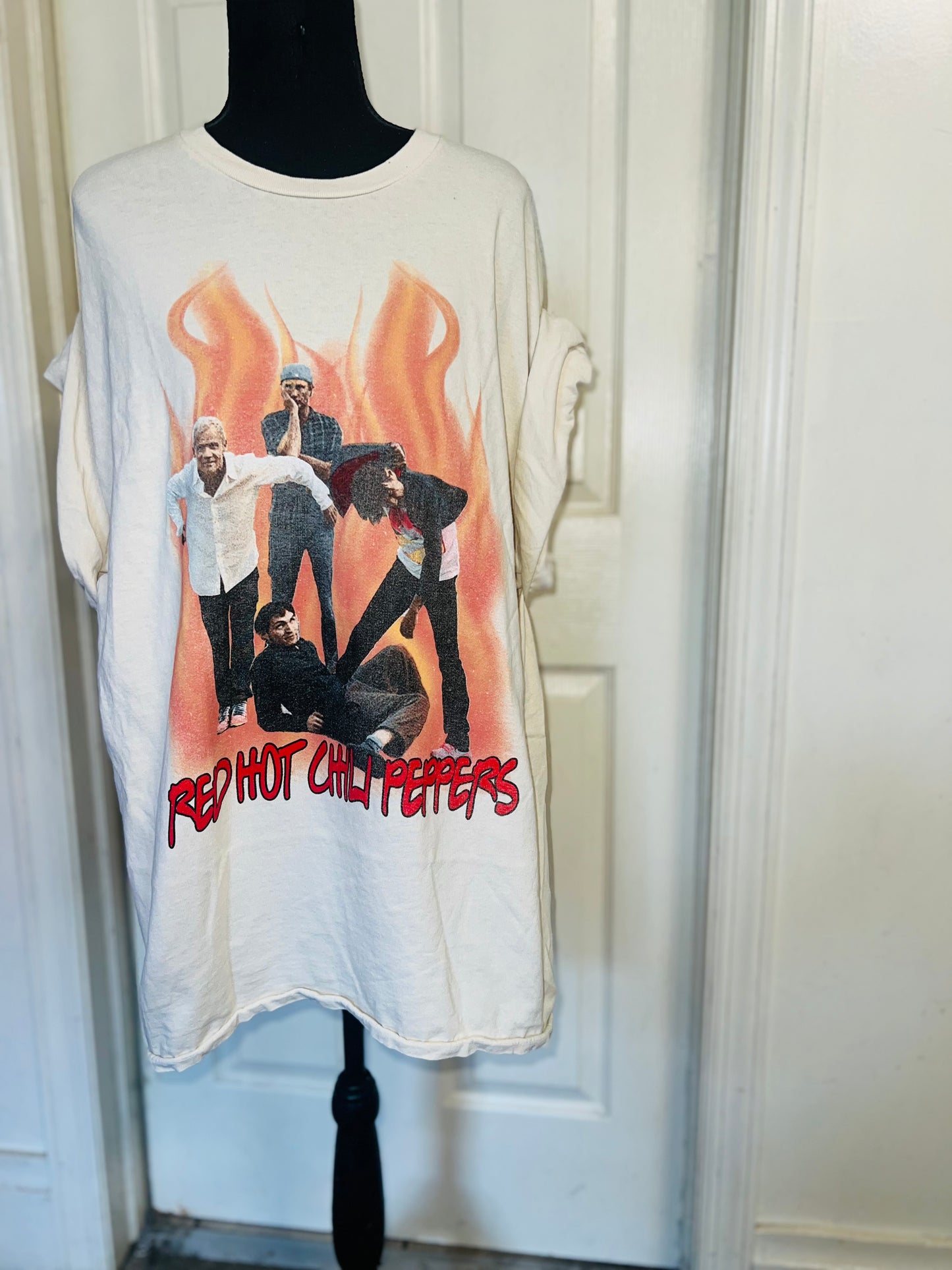 Red Hot Chili Peppers Oversized Distressed Tee