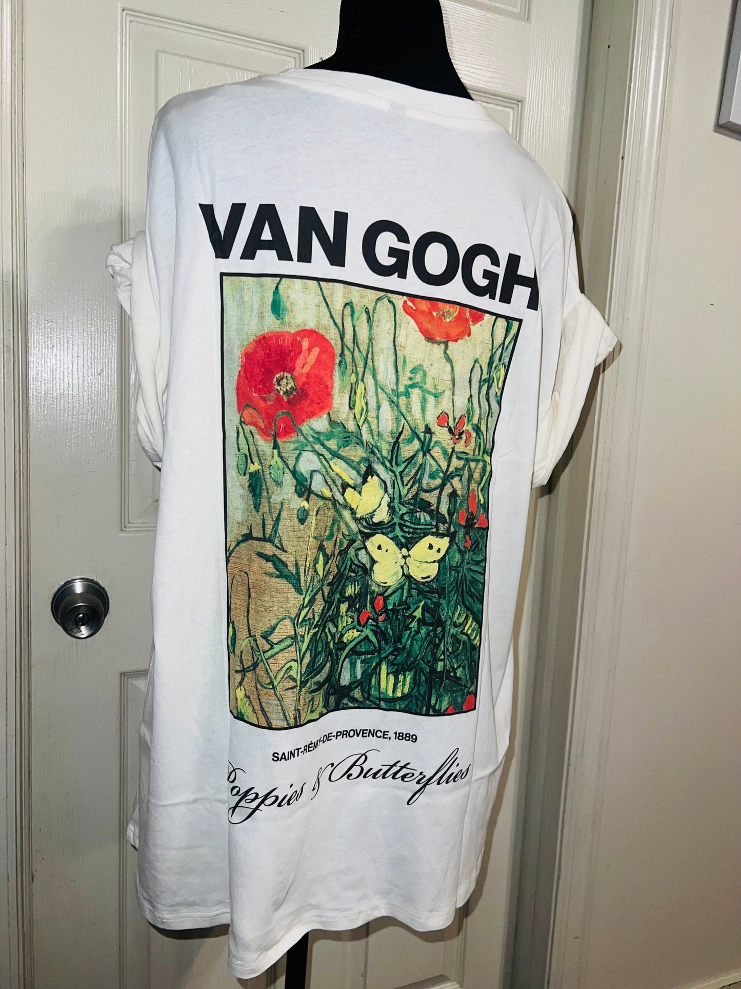 Vincent Van Gogh Double Sided Oversized Distressed Tee