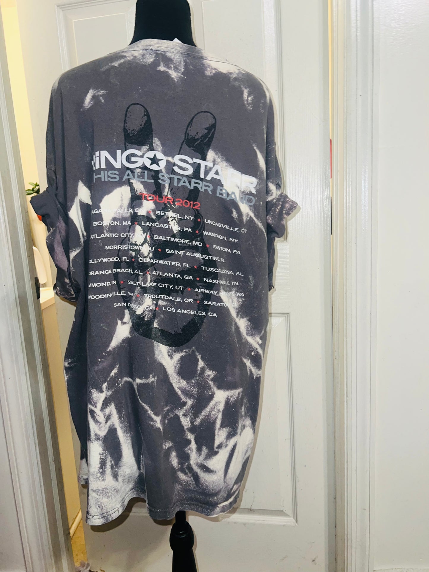 Bleached Ringo Starr Vintage Double Sided Tee