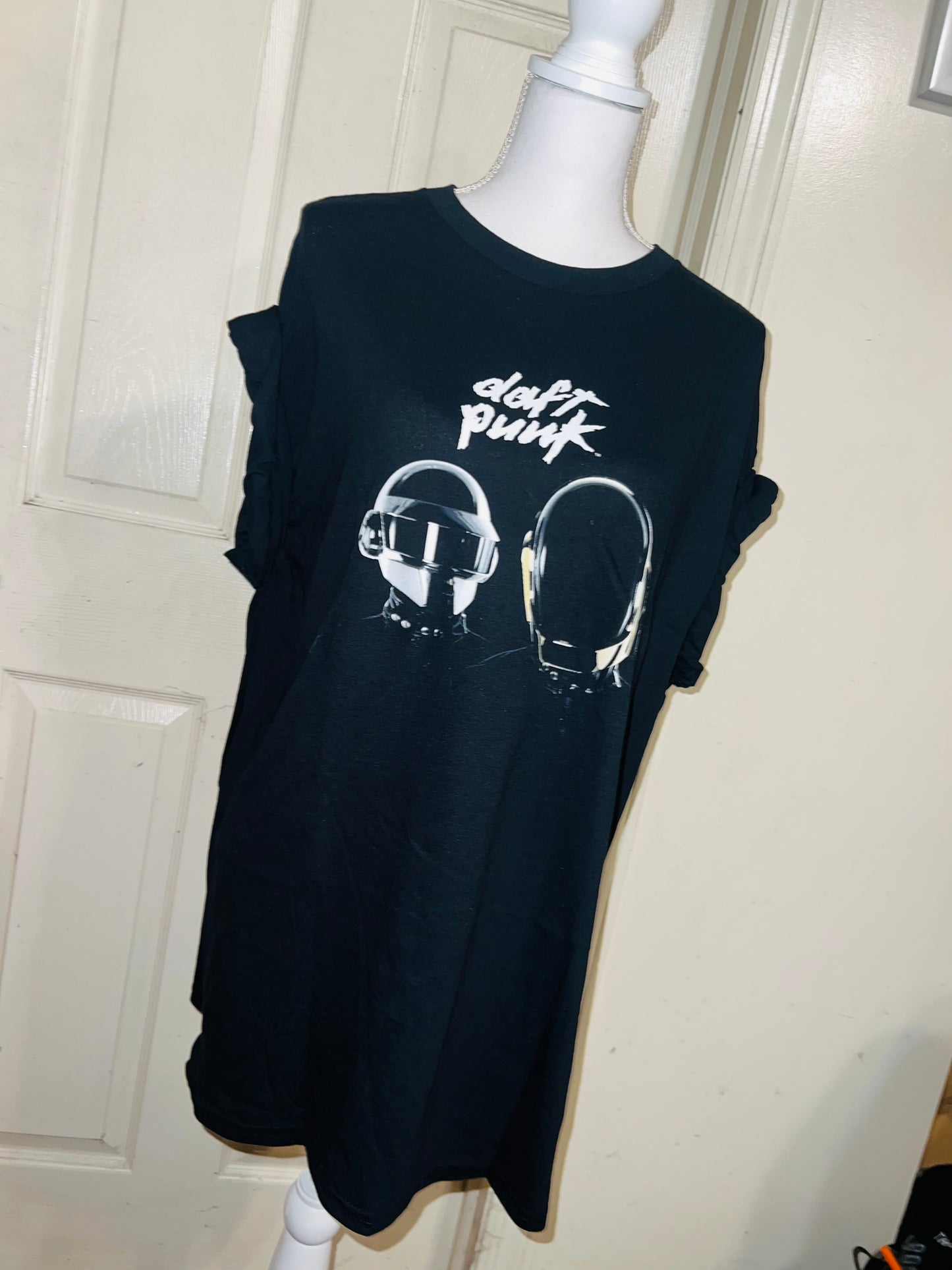 Daft Punk Oversized Distressed Tee