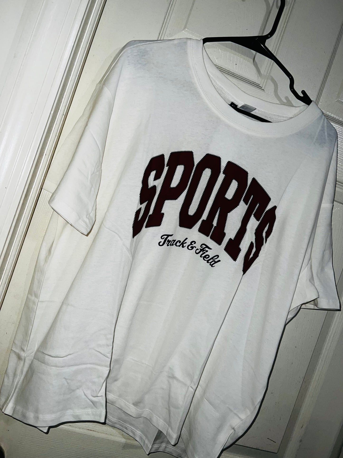 Sports Oversized Distressed Tee