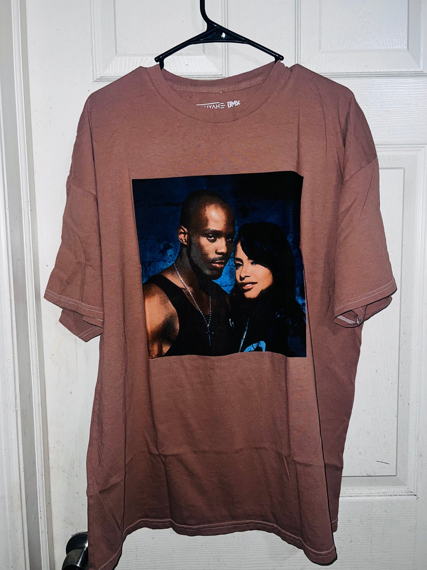 Aaliyah and DMX Oversized Distressed Tee