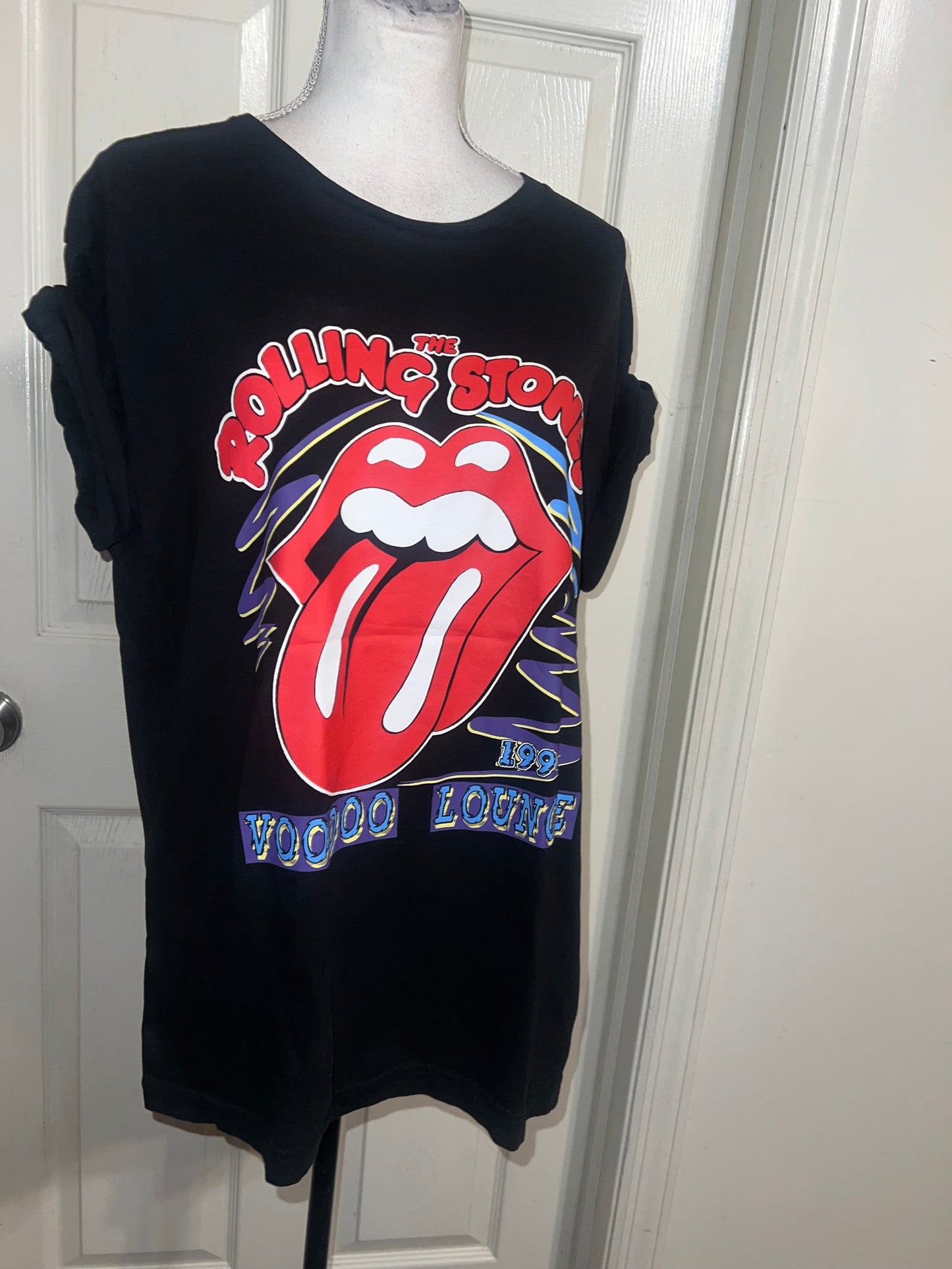 The Rolling Stones Double Sided Oversized Distressed Tee