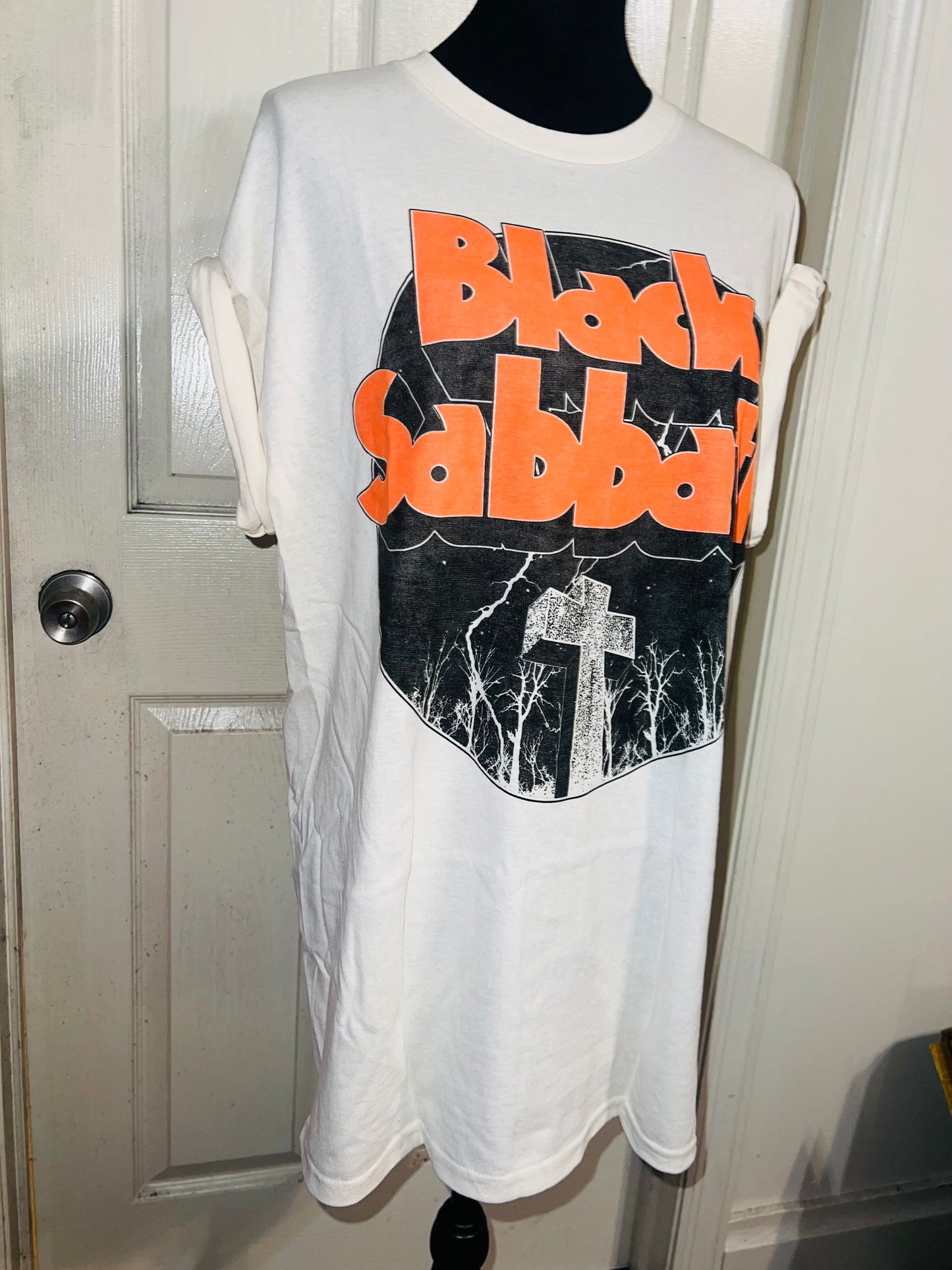 Black Sabbath Oversized Distressed T-Shirt