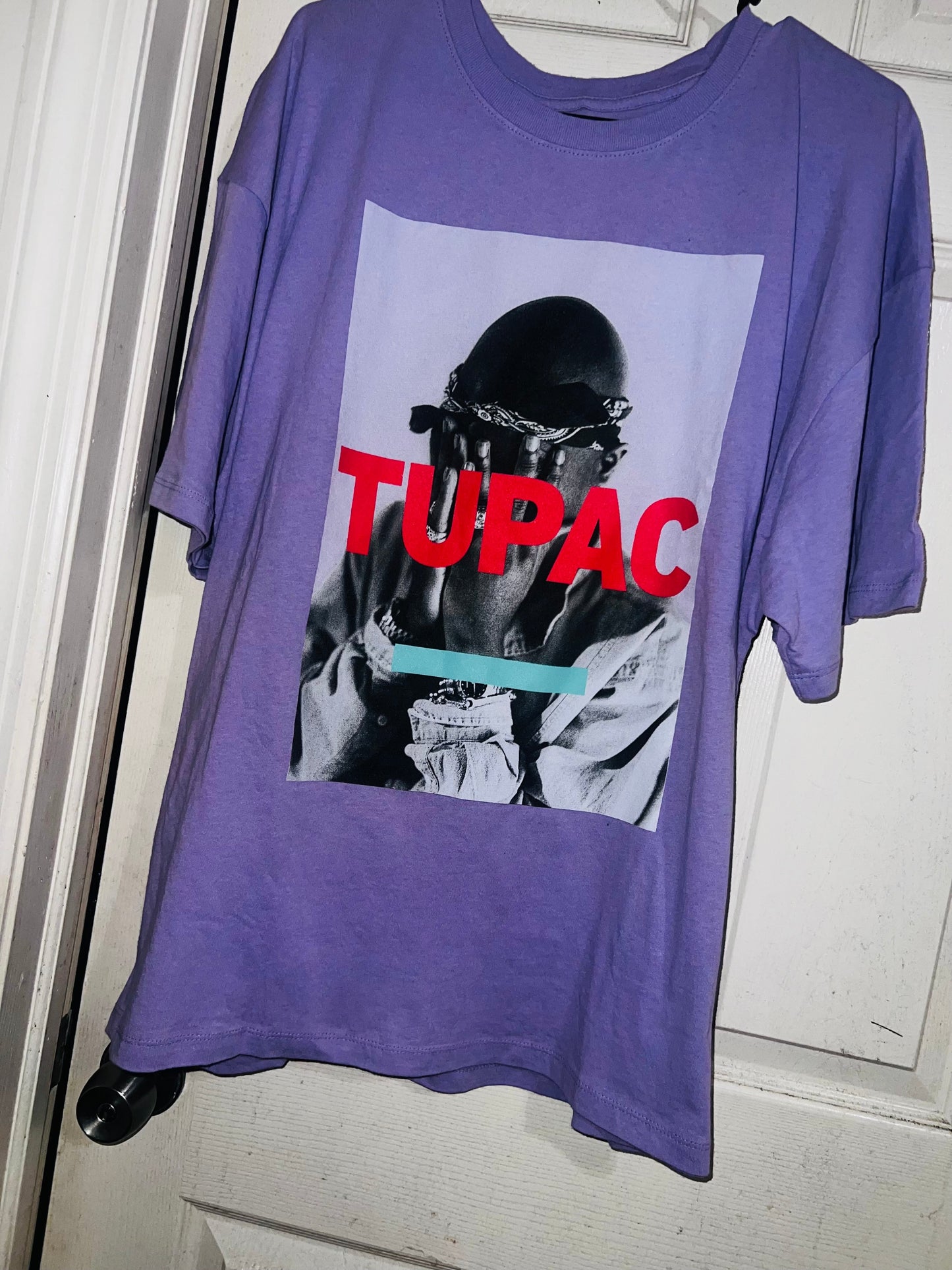 Tupac Oversized Distressed Tee