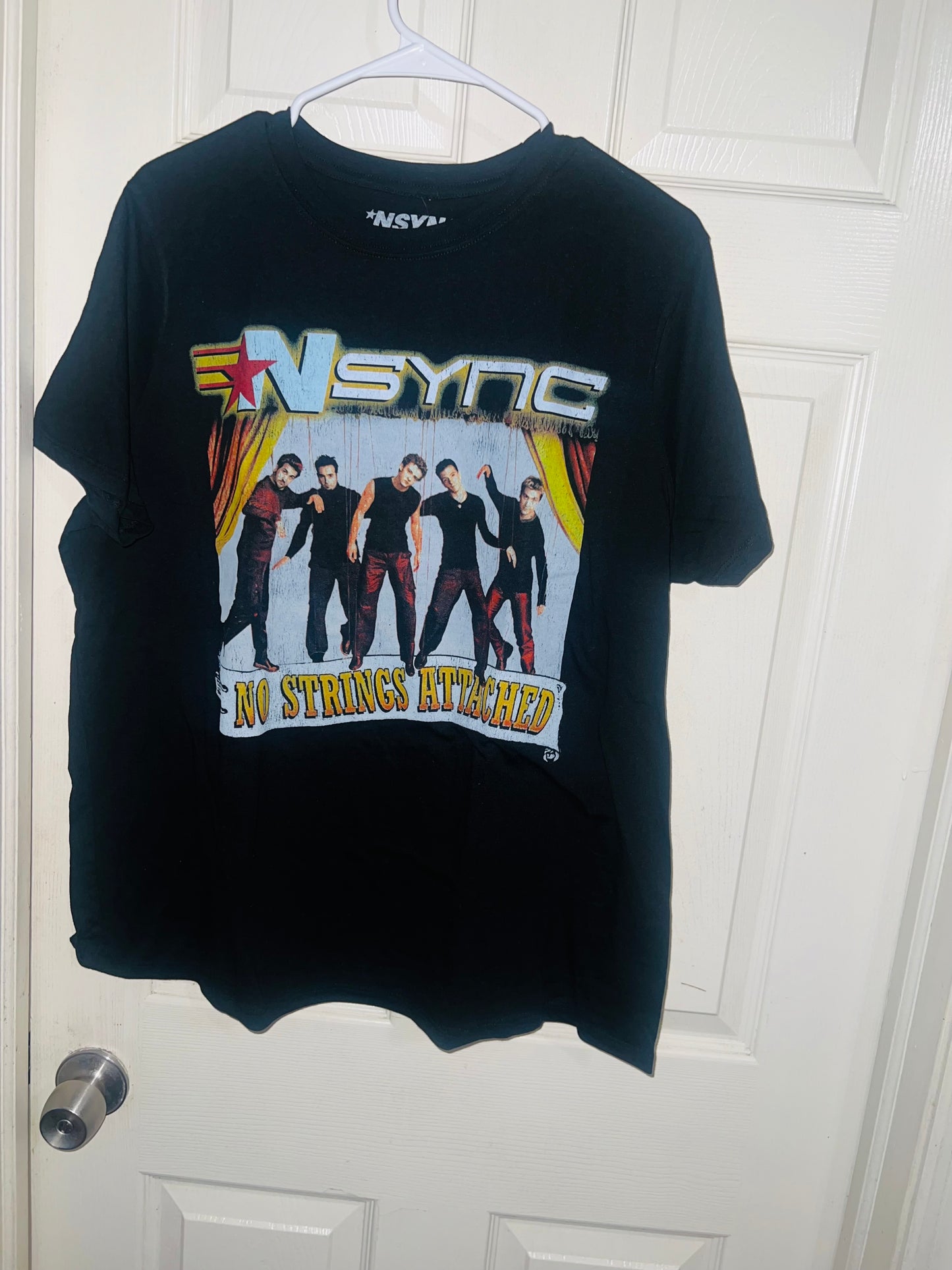 NSYNC No Strings Oversized Distressed Tee