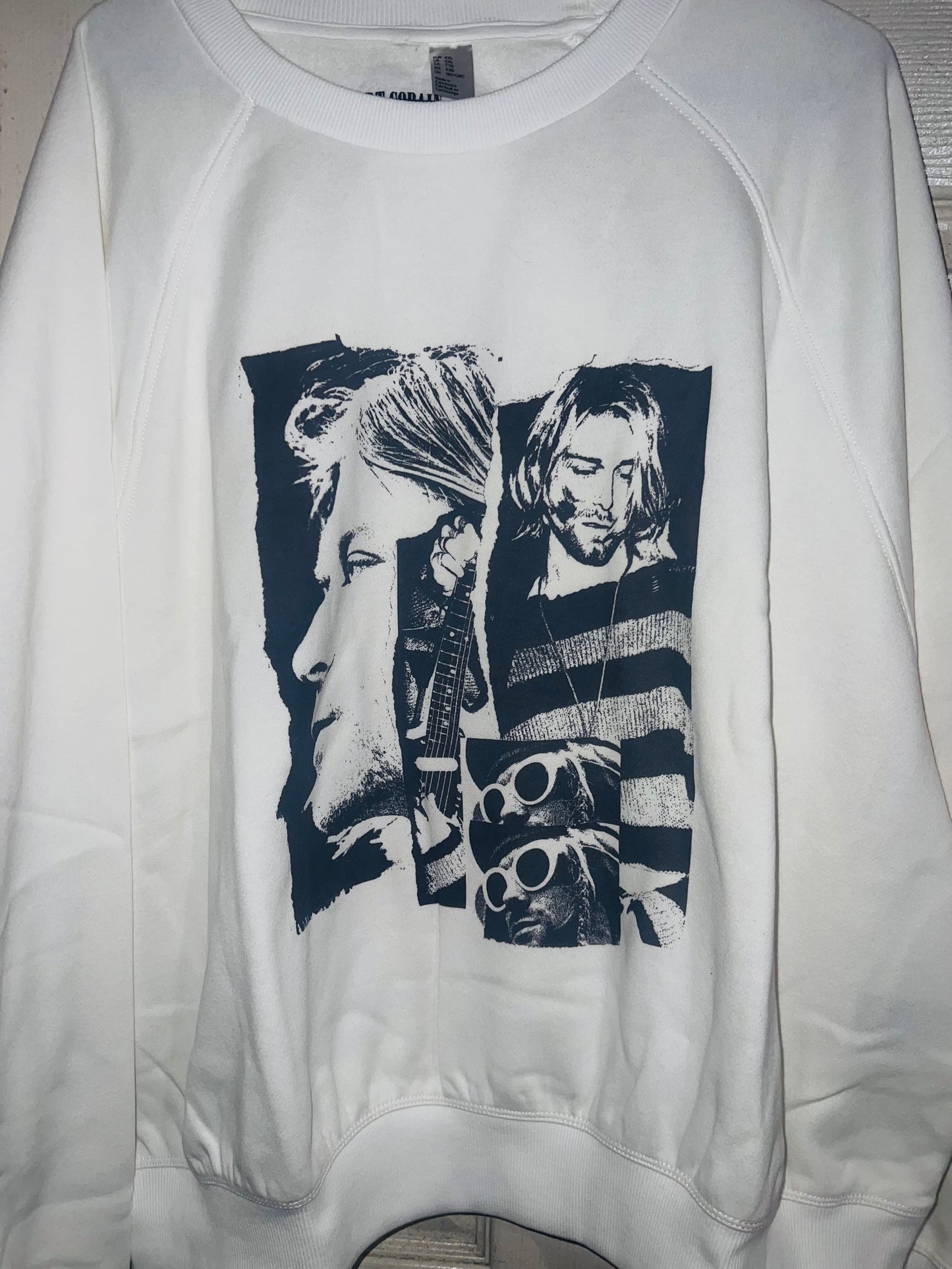 Kurt Cobain Oversized Distressed Sweatshirt
