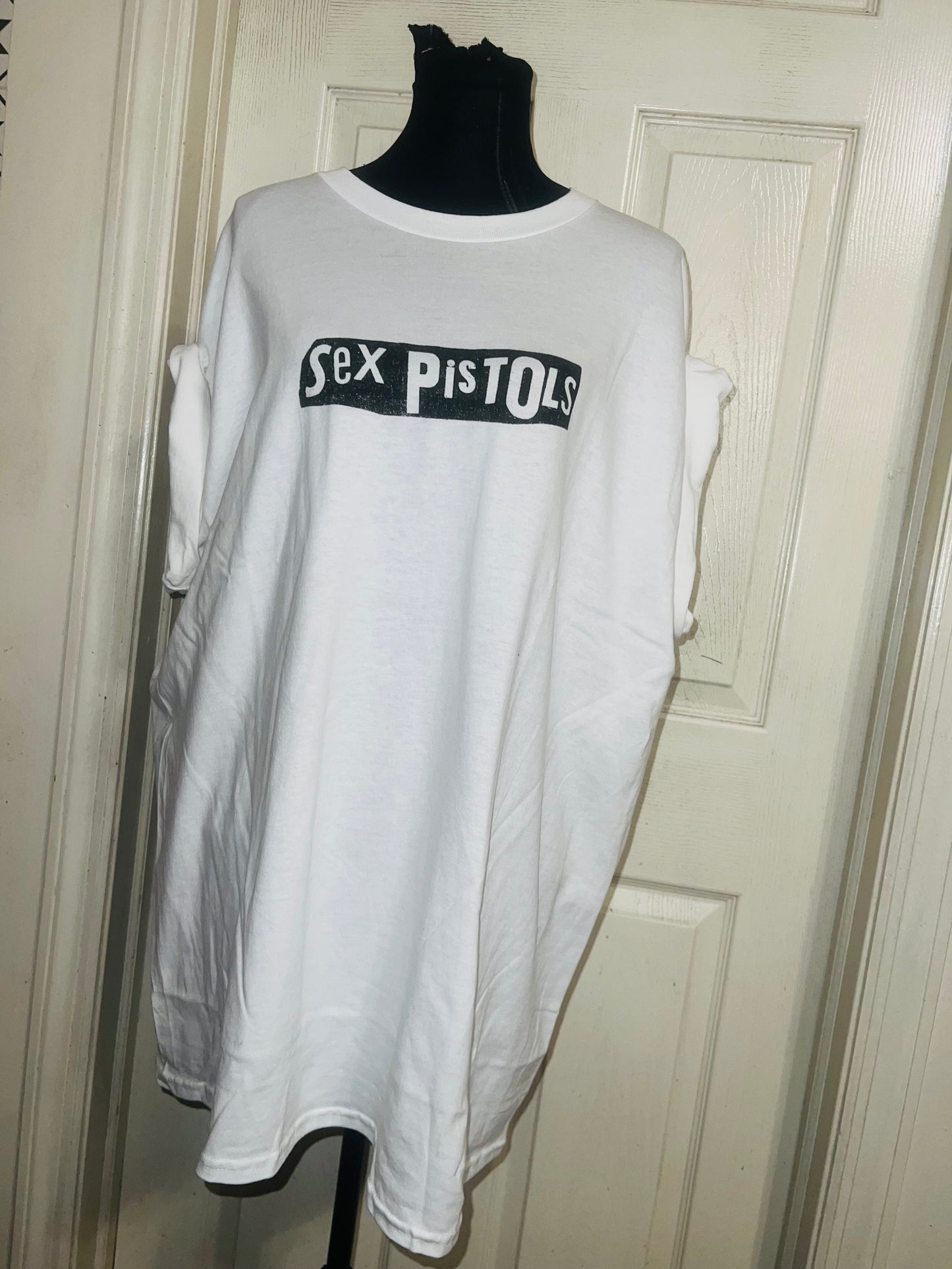 The Sex Pistols Double Sided Oversized Distressed Tee