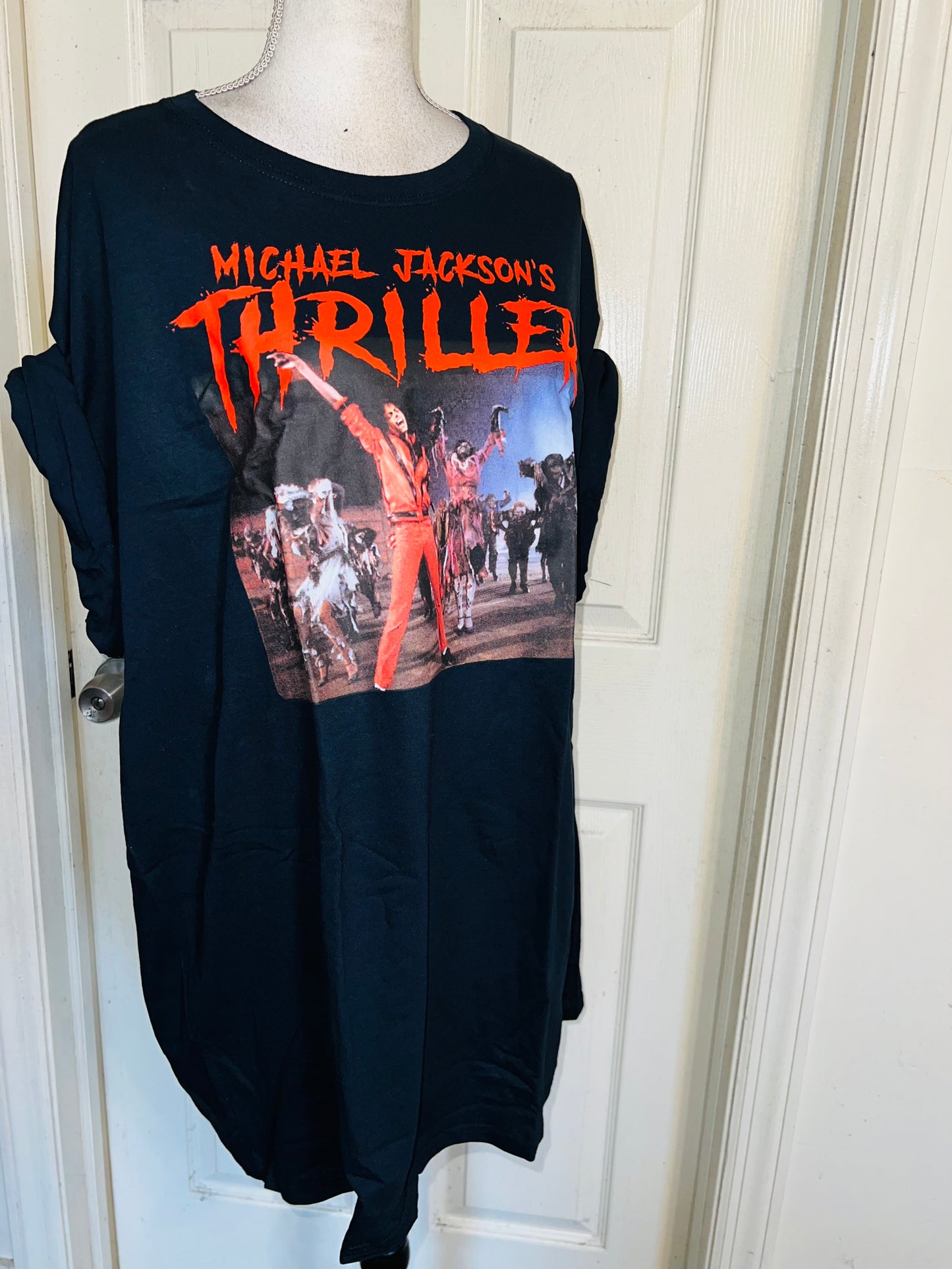 Michael Jackson Thriller Oversized Distressed Tee