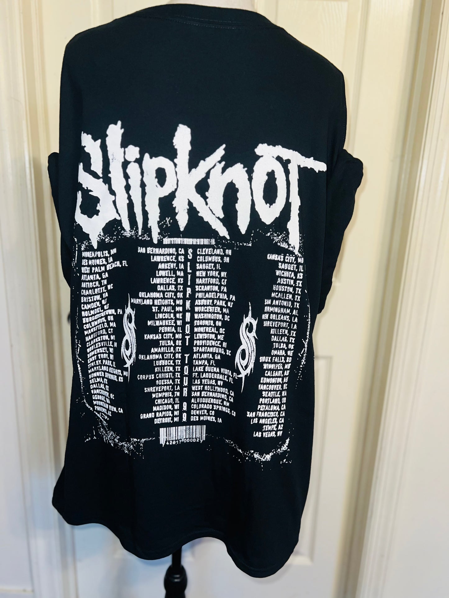 Slipknot Double Sided Oversized Distressed Tee