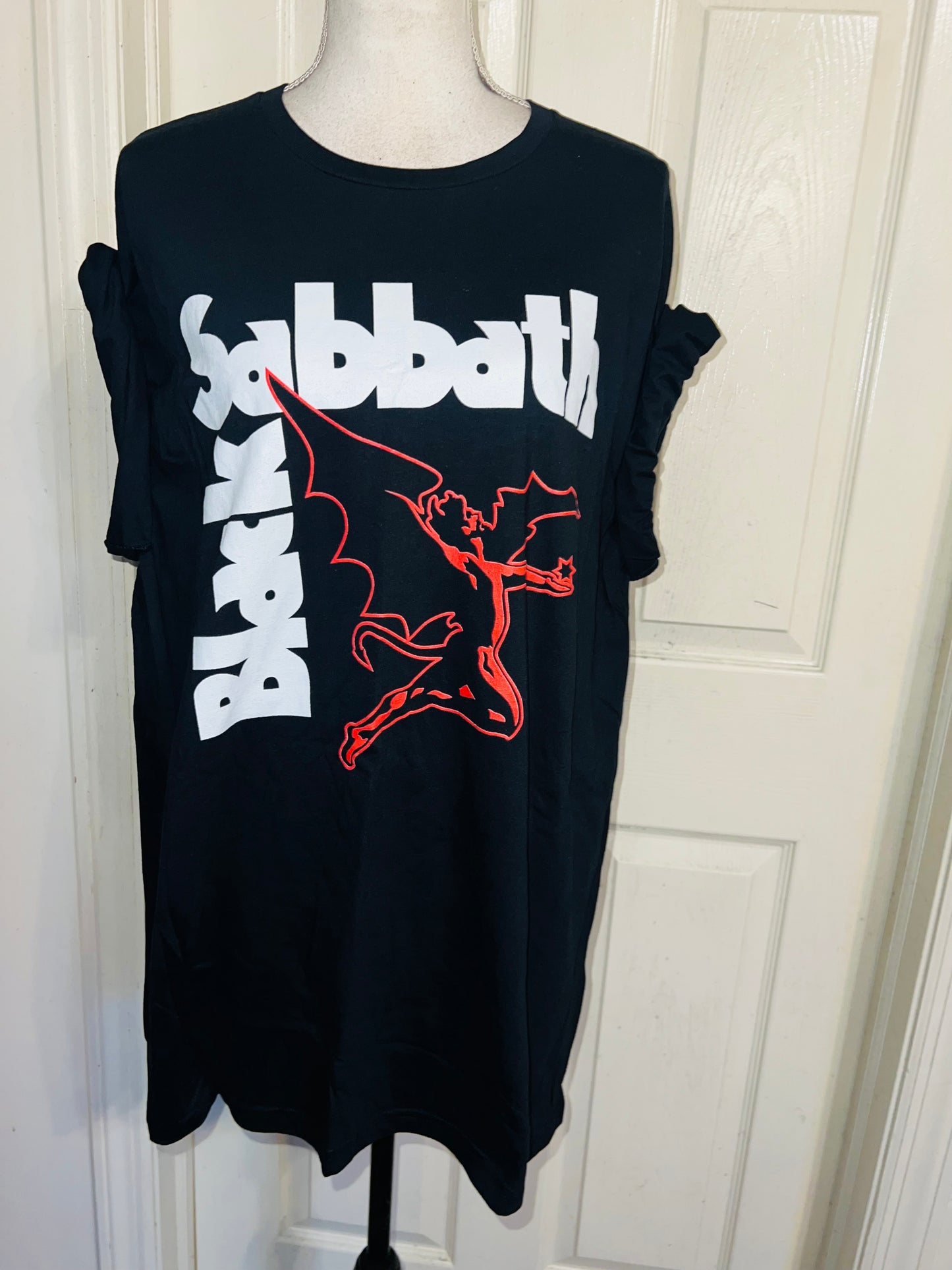 Black Sabbath Oversized Distressed Tee