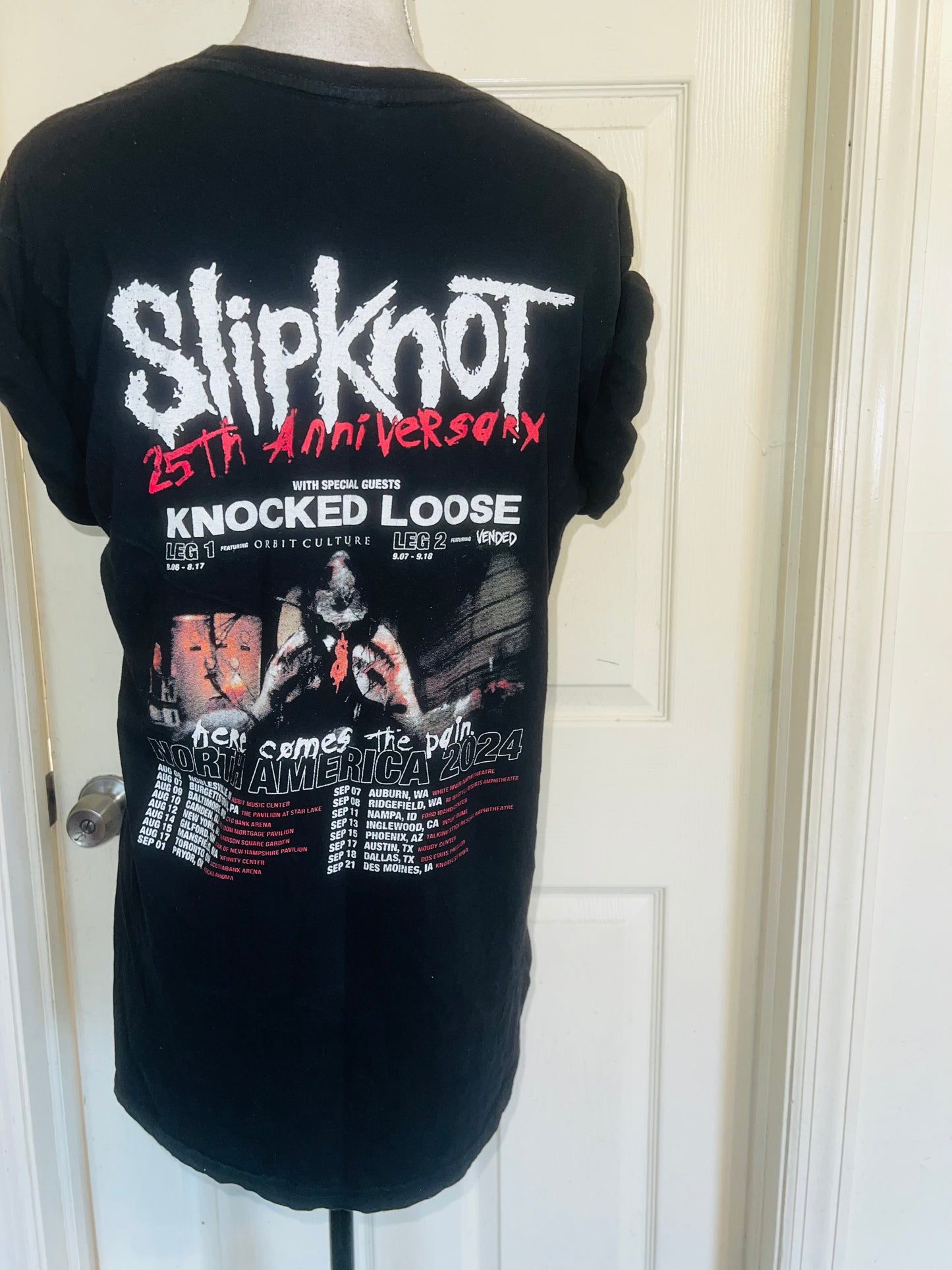 Slipknot Double Sided Oversized Distressed Tee