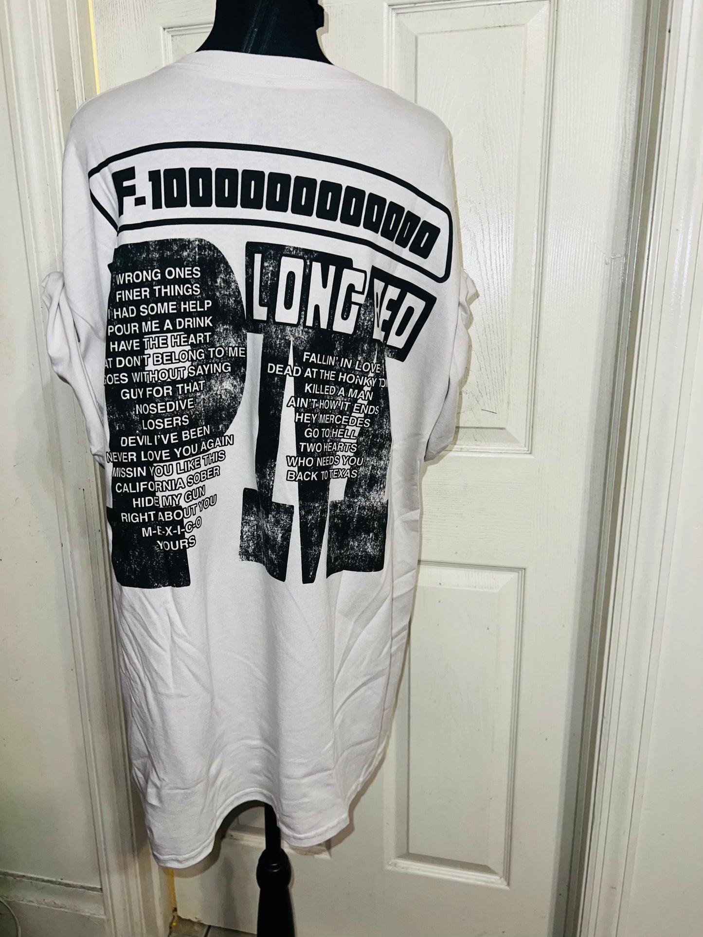 Post Malone Double Sided Oversized Distressed Tee