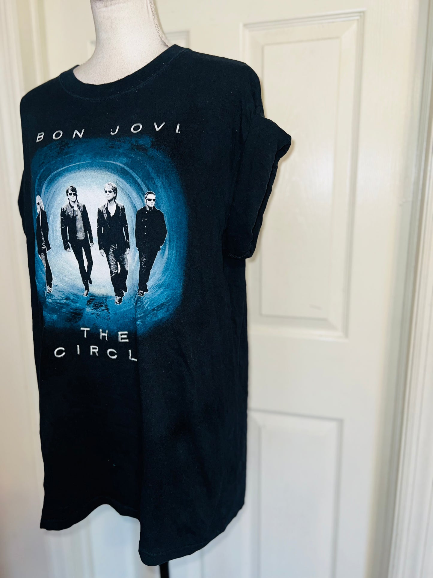 Bon Jovi Double Sided Oversized Distressed Tee