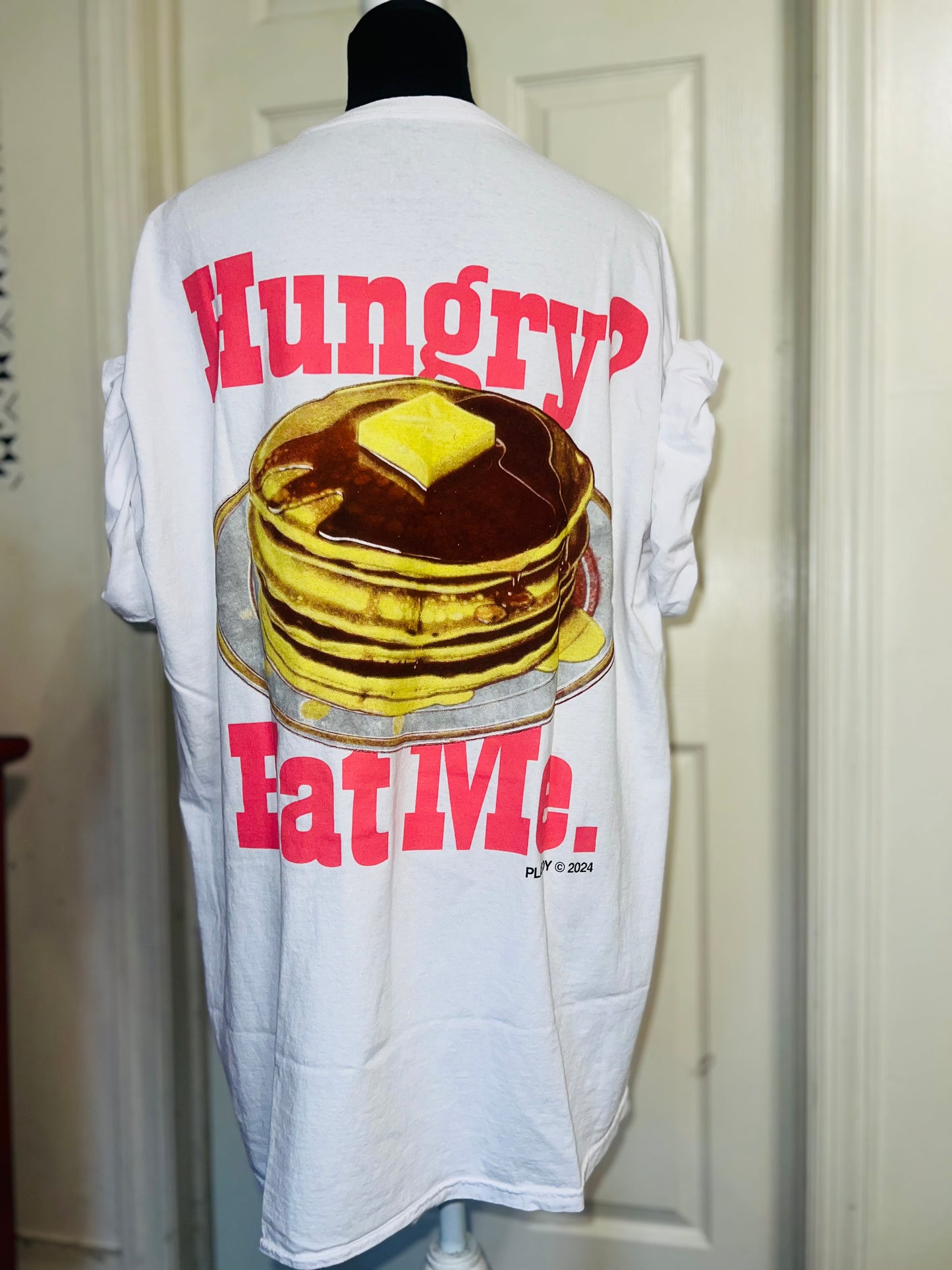 Playboy Pancake Double Sided Distressed Tee