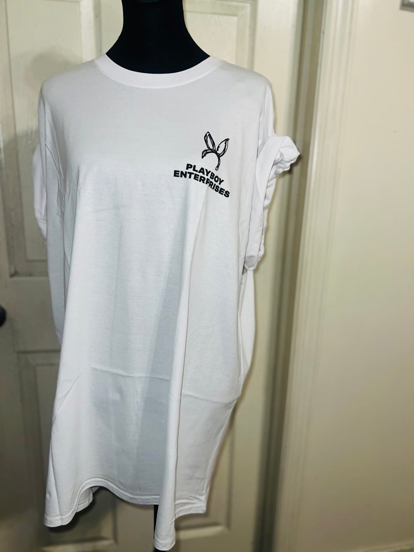 Playboy Double Sided Oversized Distressed Tee