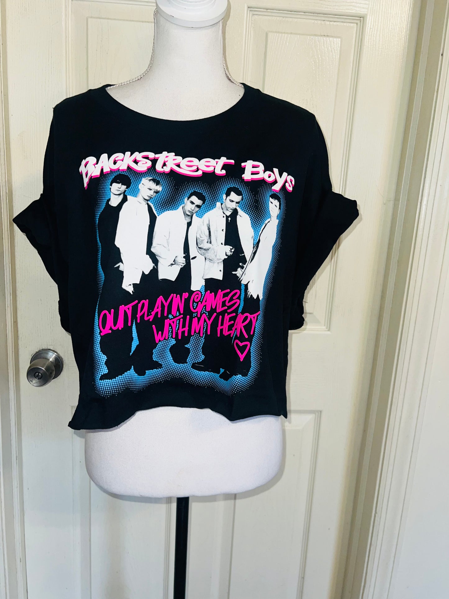 Backstreet Boys Oversized Distressed Tee