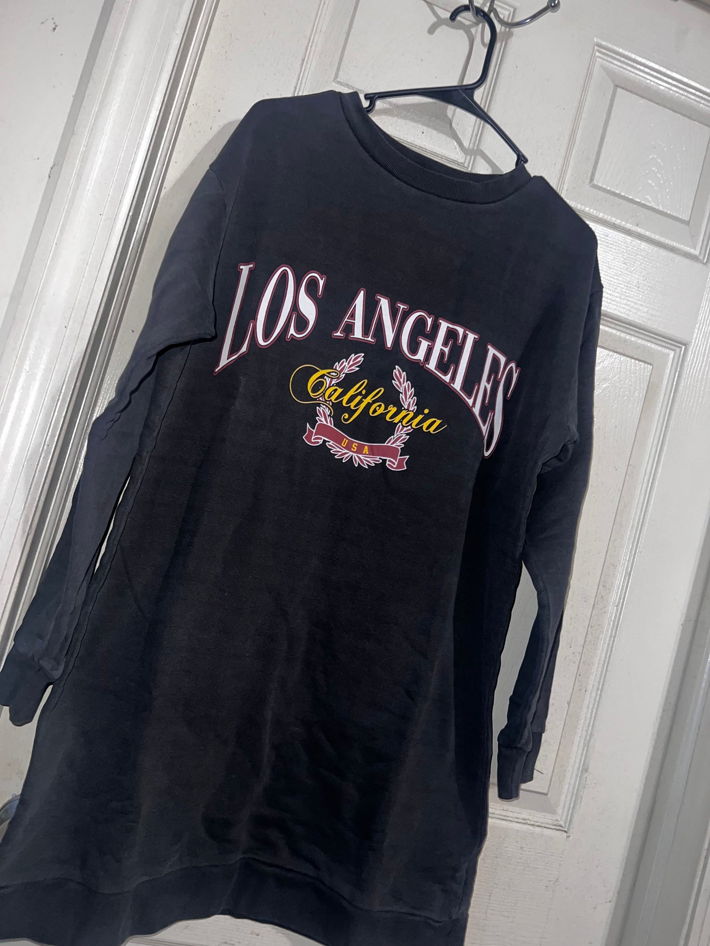 Los Angeles Oversized Long Sweatshirt/Dress