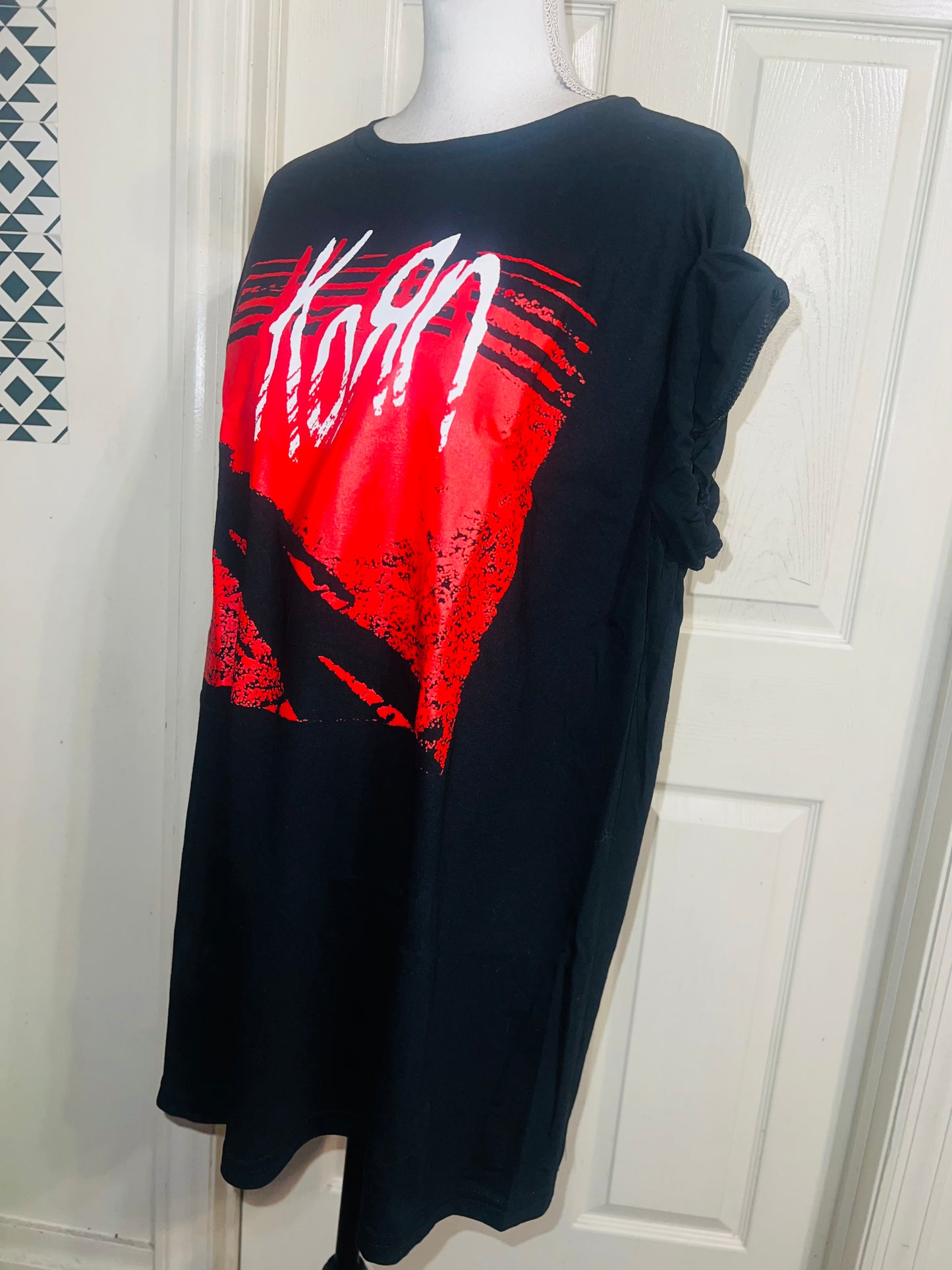 Korn Oversized Distressed Tee
