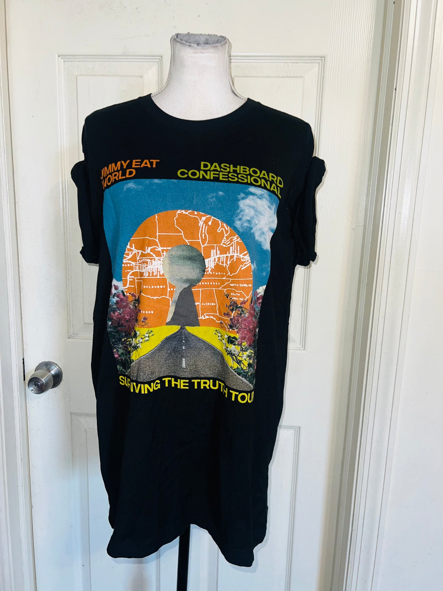 Dashboard Confessional / Jimmy Eat World Double Sided Distressed Tee