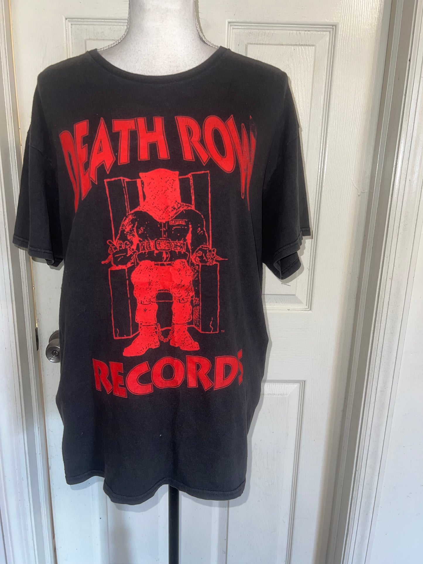 Death Row Records Oversized Distressed Tee