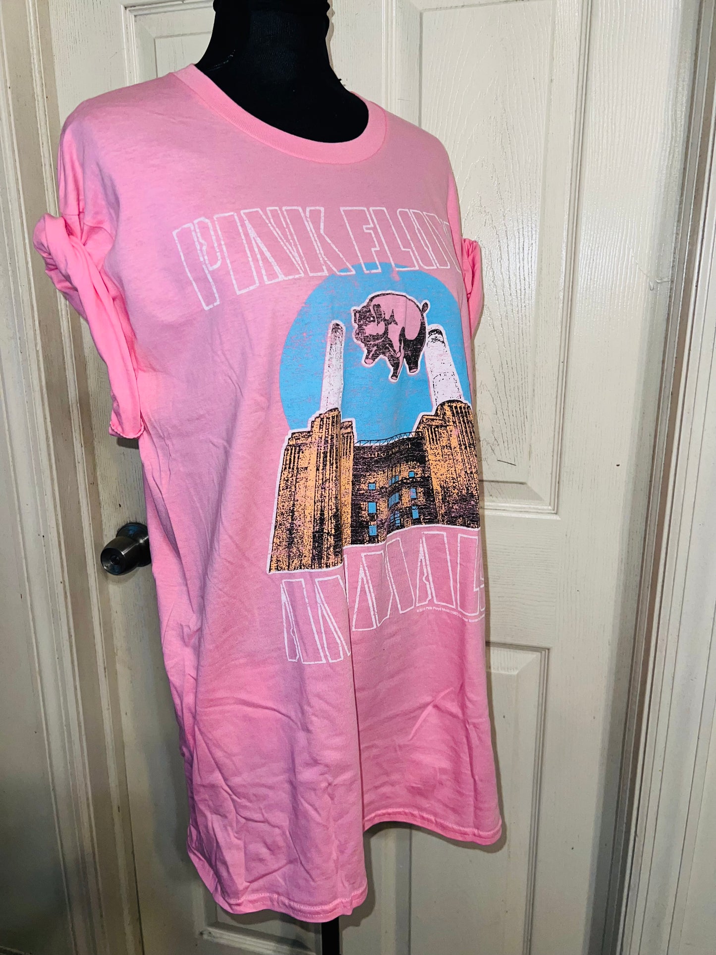 Pink Floyd Oversized Distressed Tee