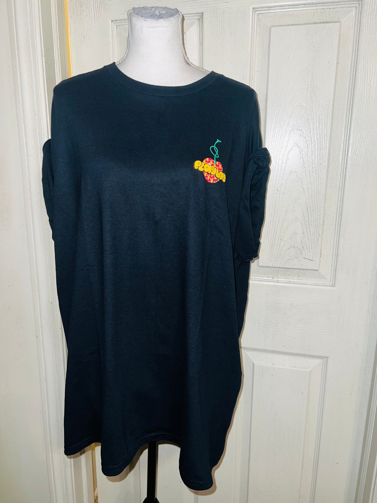 Playboy Cherry Double Sided Oversized Distressed Tee