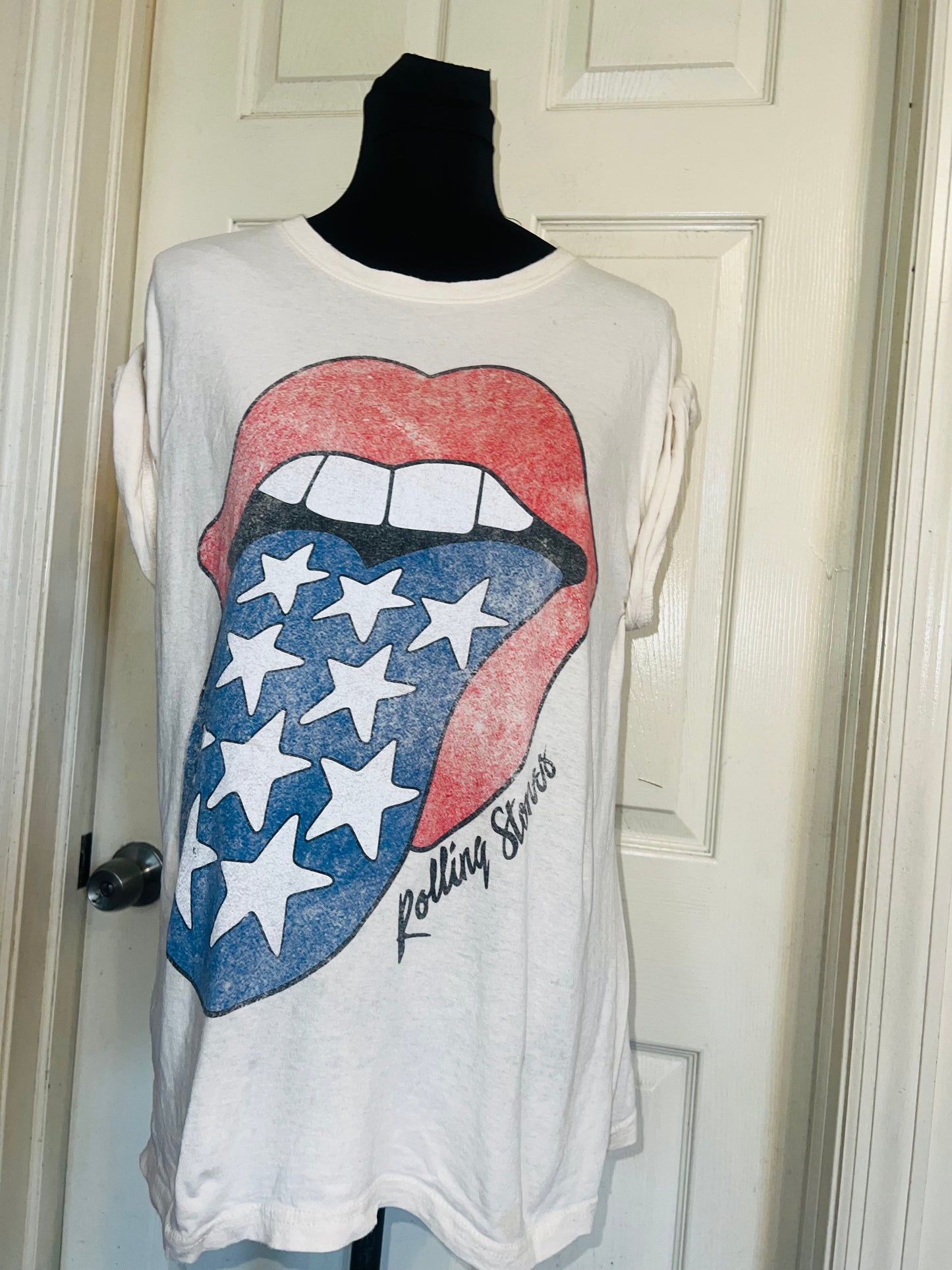 Rolling Stones Oversized Distressed Tee