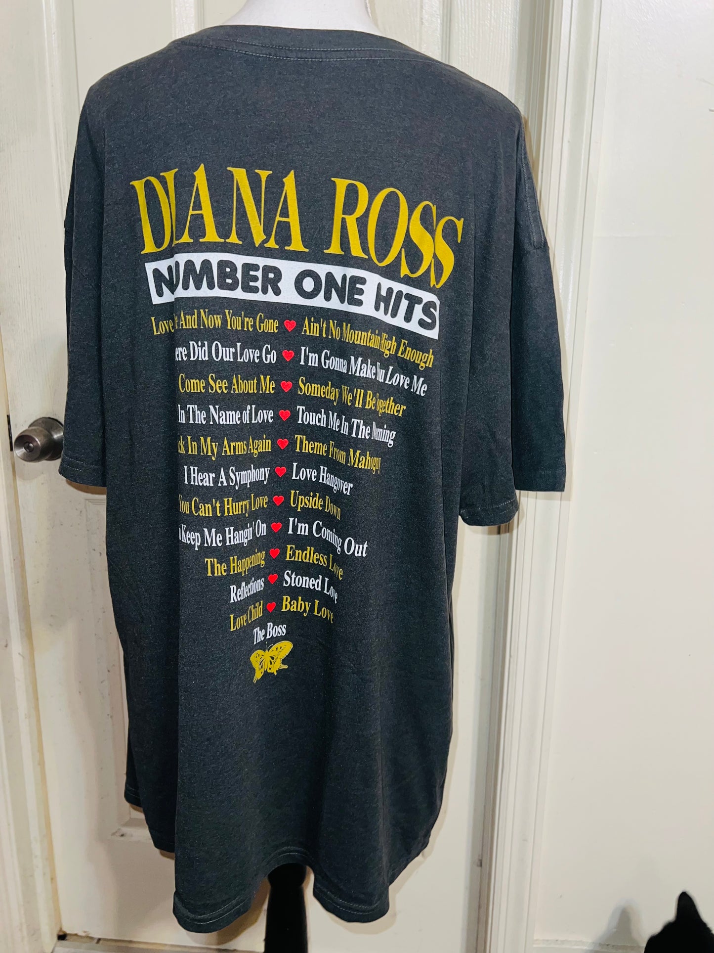 Diana Ross Double Sided Oversized Distressed Tee