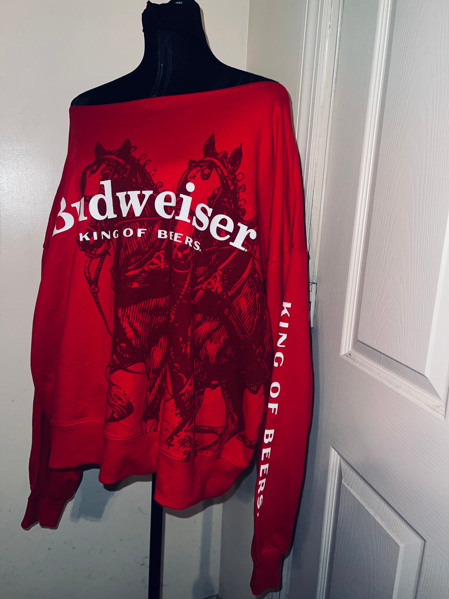 Budweiser Oversized Distressed OFTS Sweatshirt