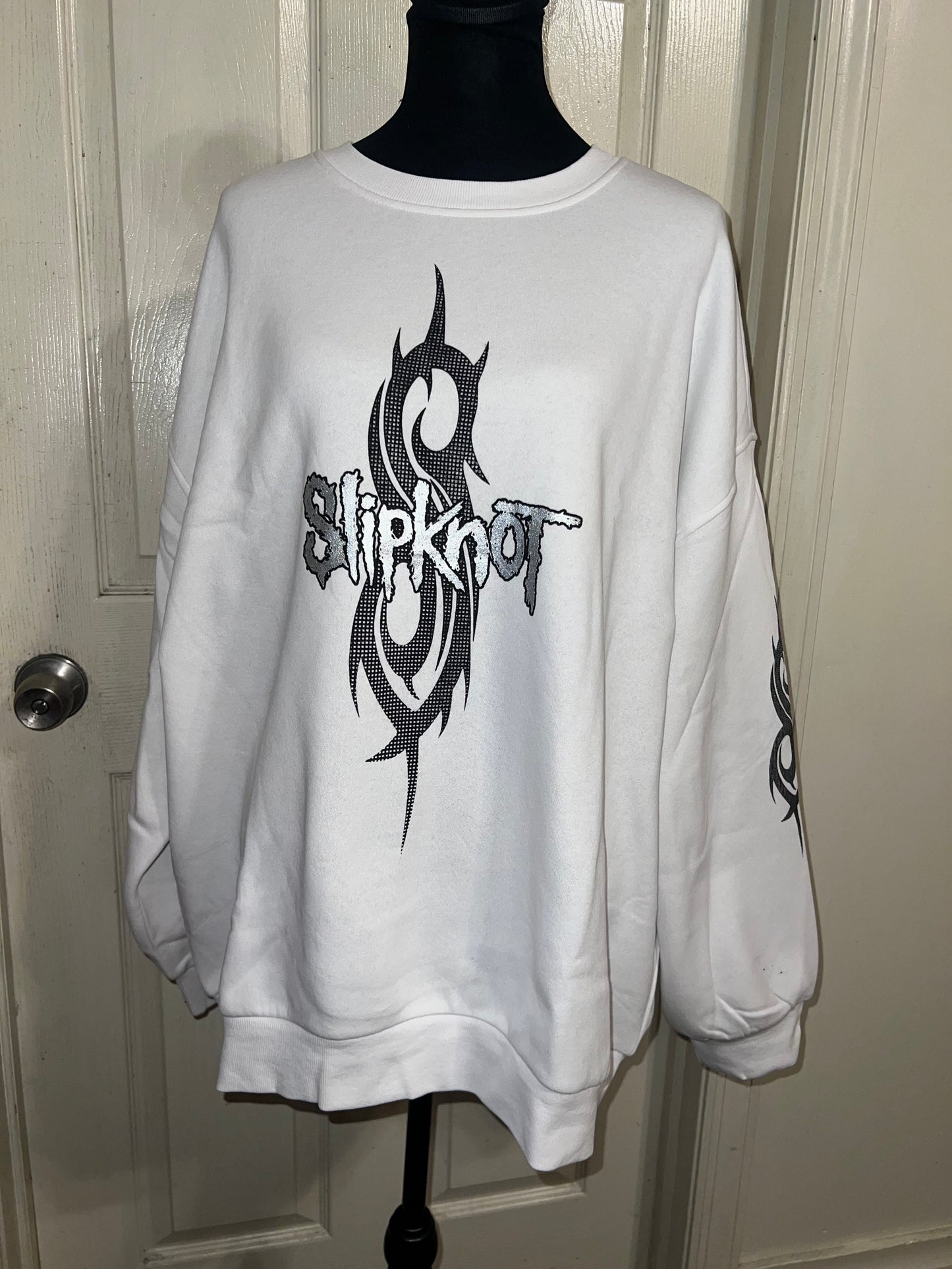 Slipknot Oversized Distressed Sweatshirt