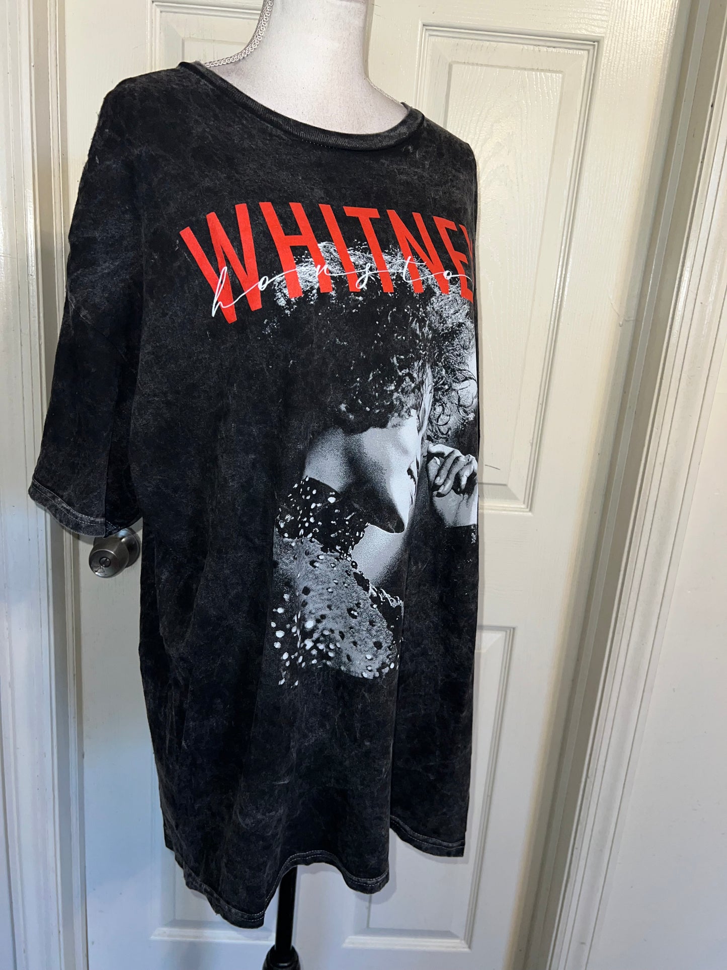 Whitney Houston Oversized Distressed Tee