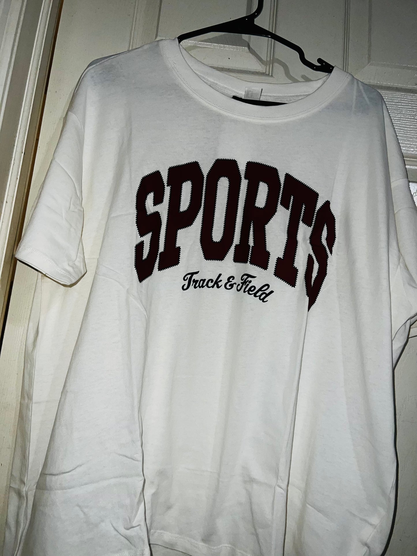 Sports Oversized Distressed Tee