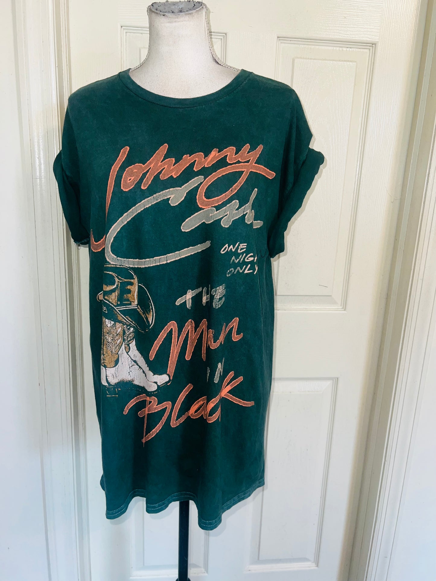 Johnny Cash Oversized Distressed Tee