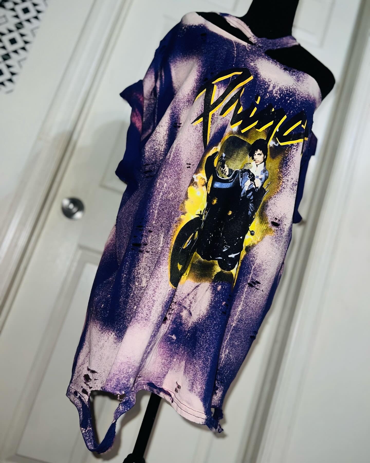 Prince Bleached Oversized Diss. Tee